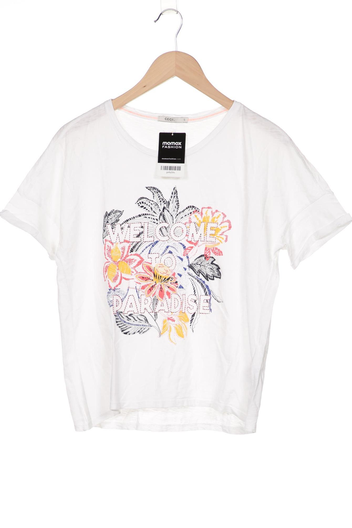 

Cecil Damen T-Shirt, weiß, Gr. 36