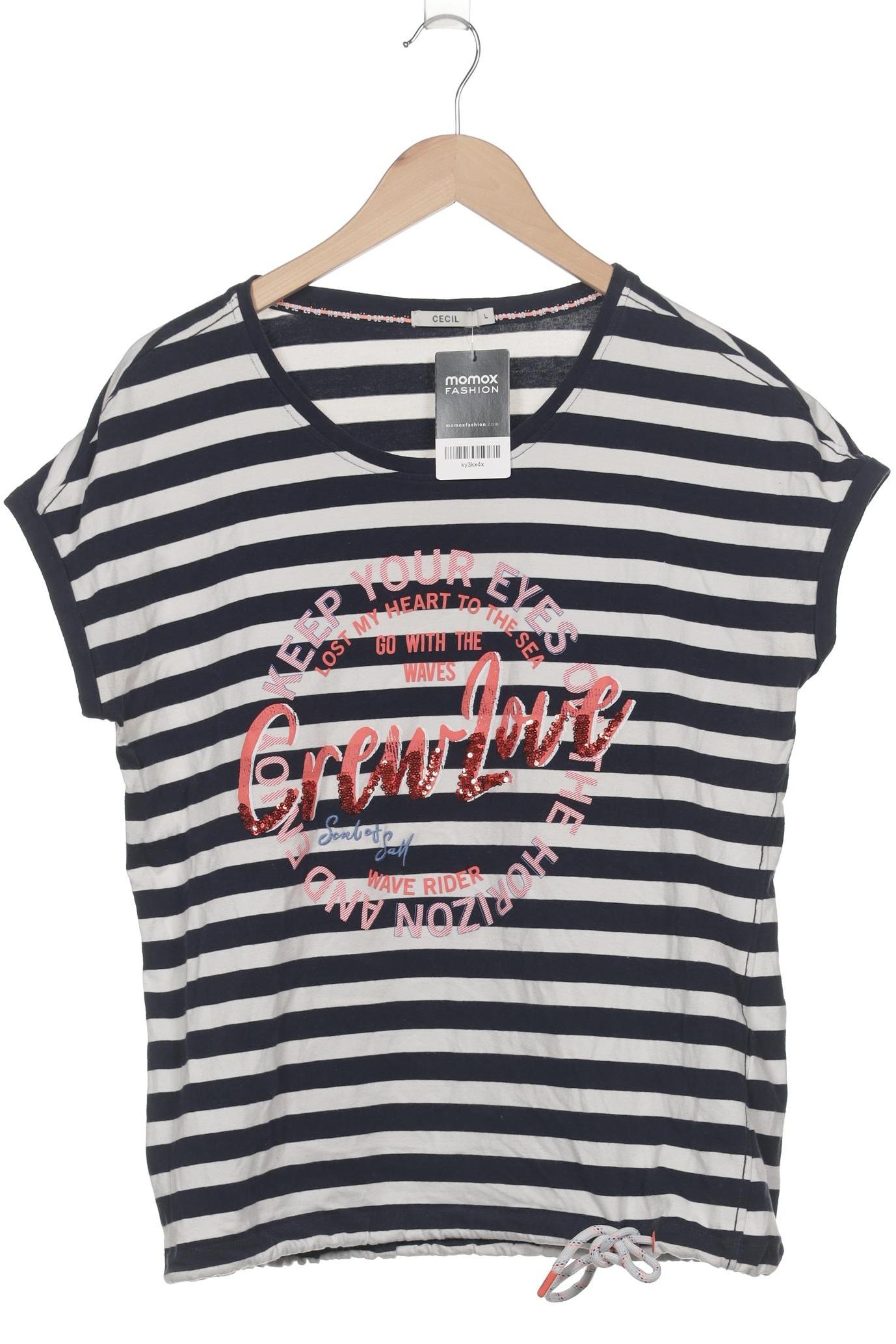 

Cecil Damen T-Shirt, marineblau, Gr. 42