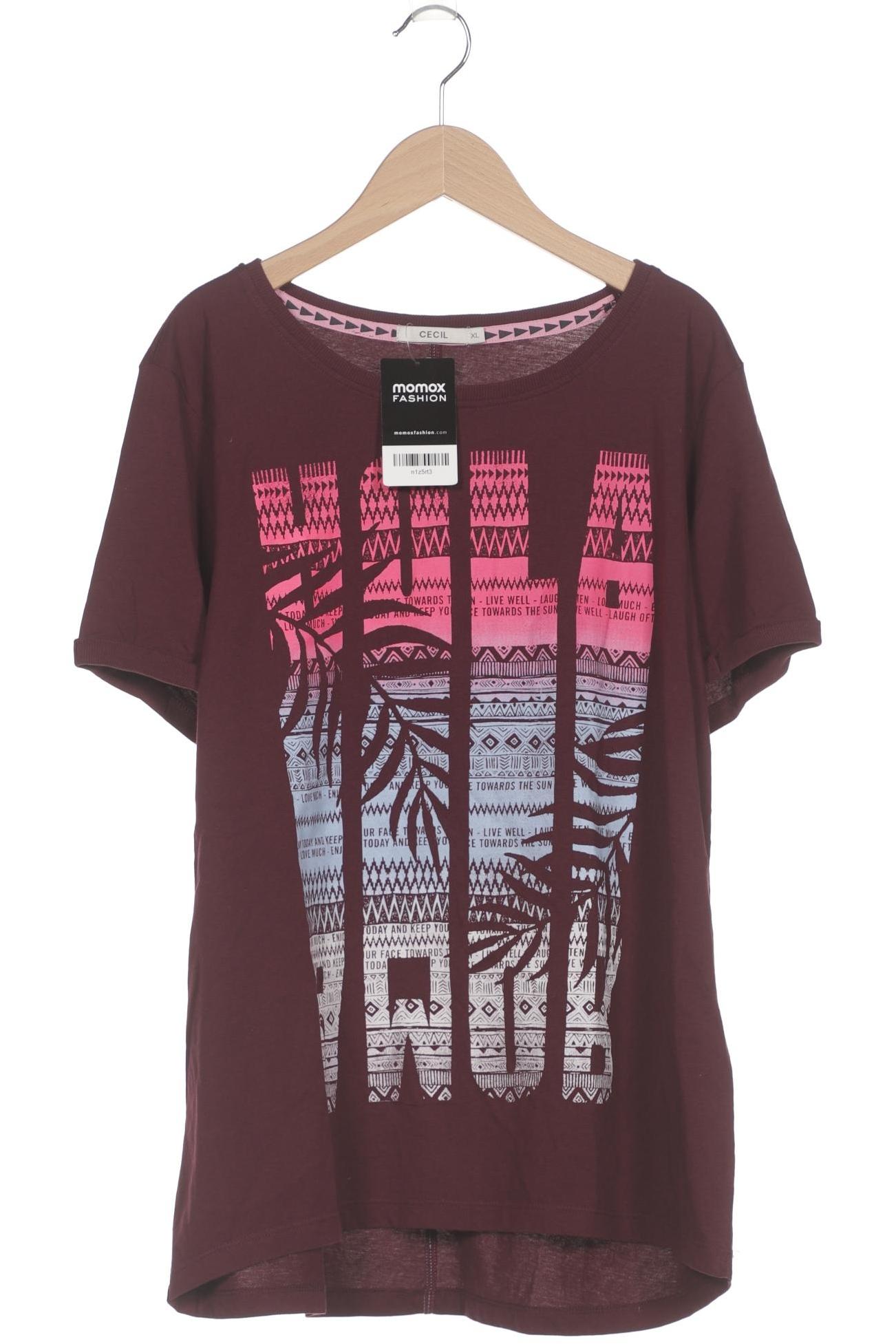 

Cecil Damen T-Shirt, bordeaux, Gr. 44