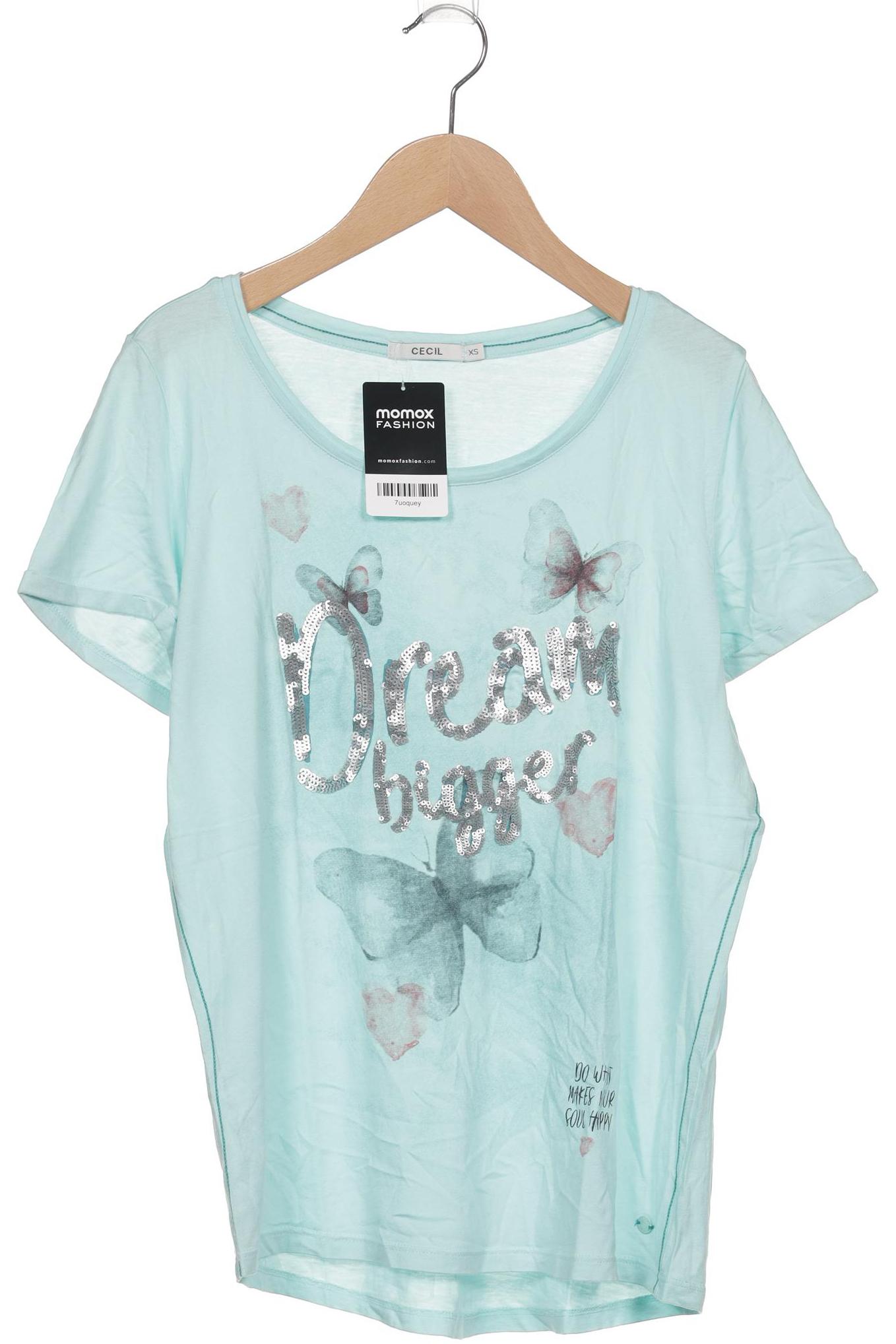 

Cecil Damen T-Shirt, blau, Gr. 34