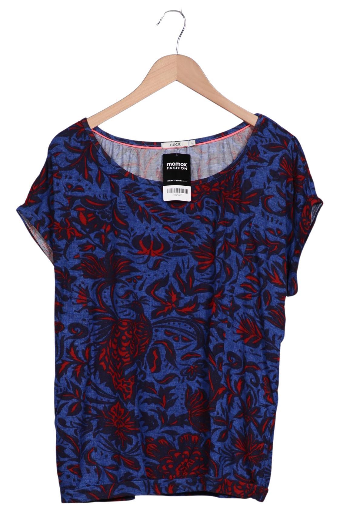 

Cecil Damen T-Shirt, blau, Gr. 42