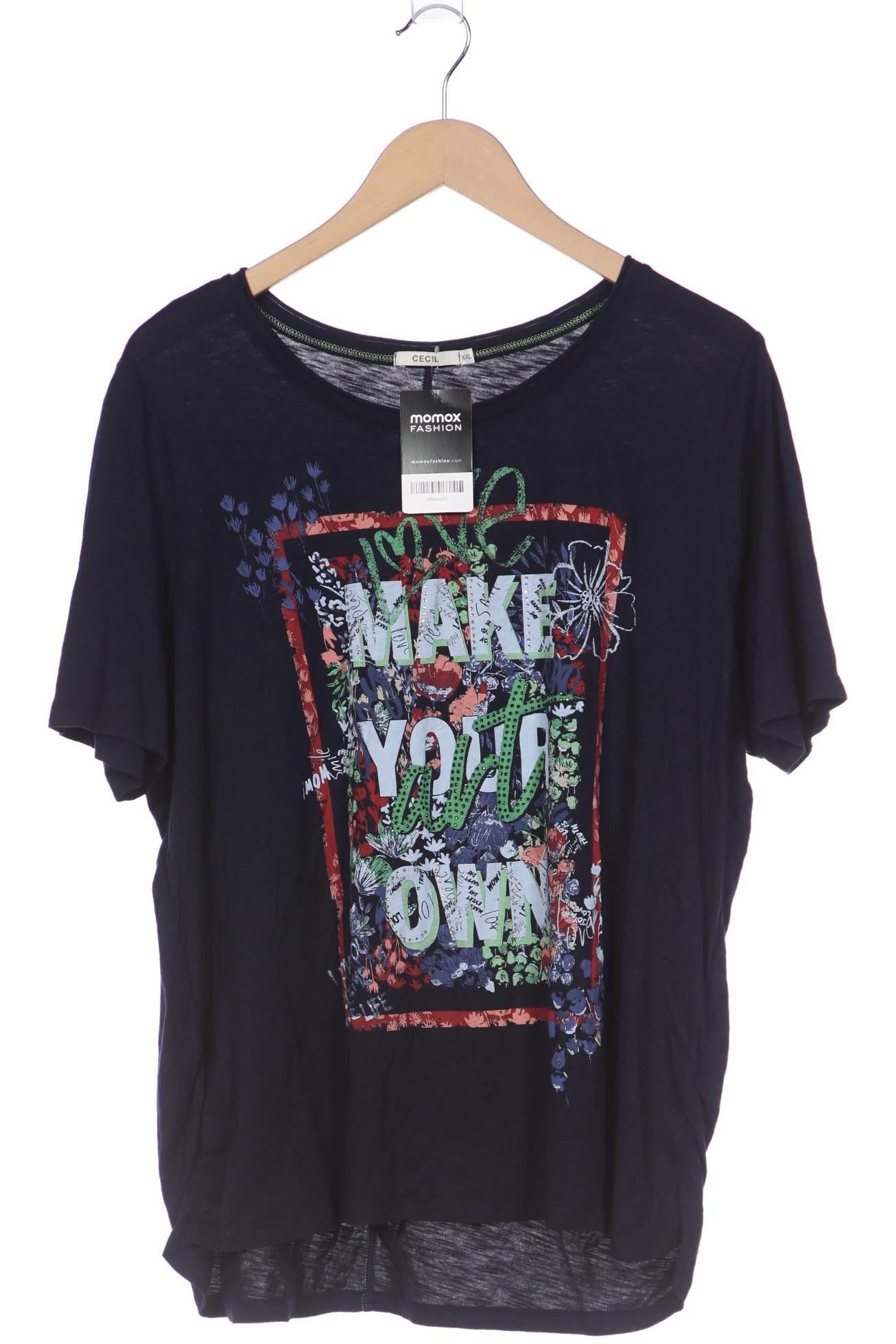

CECIL Damen T-Shirt, marineblau