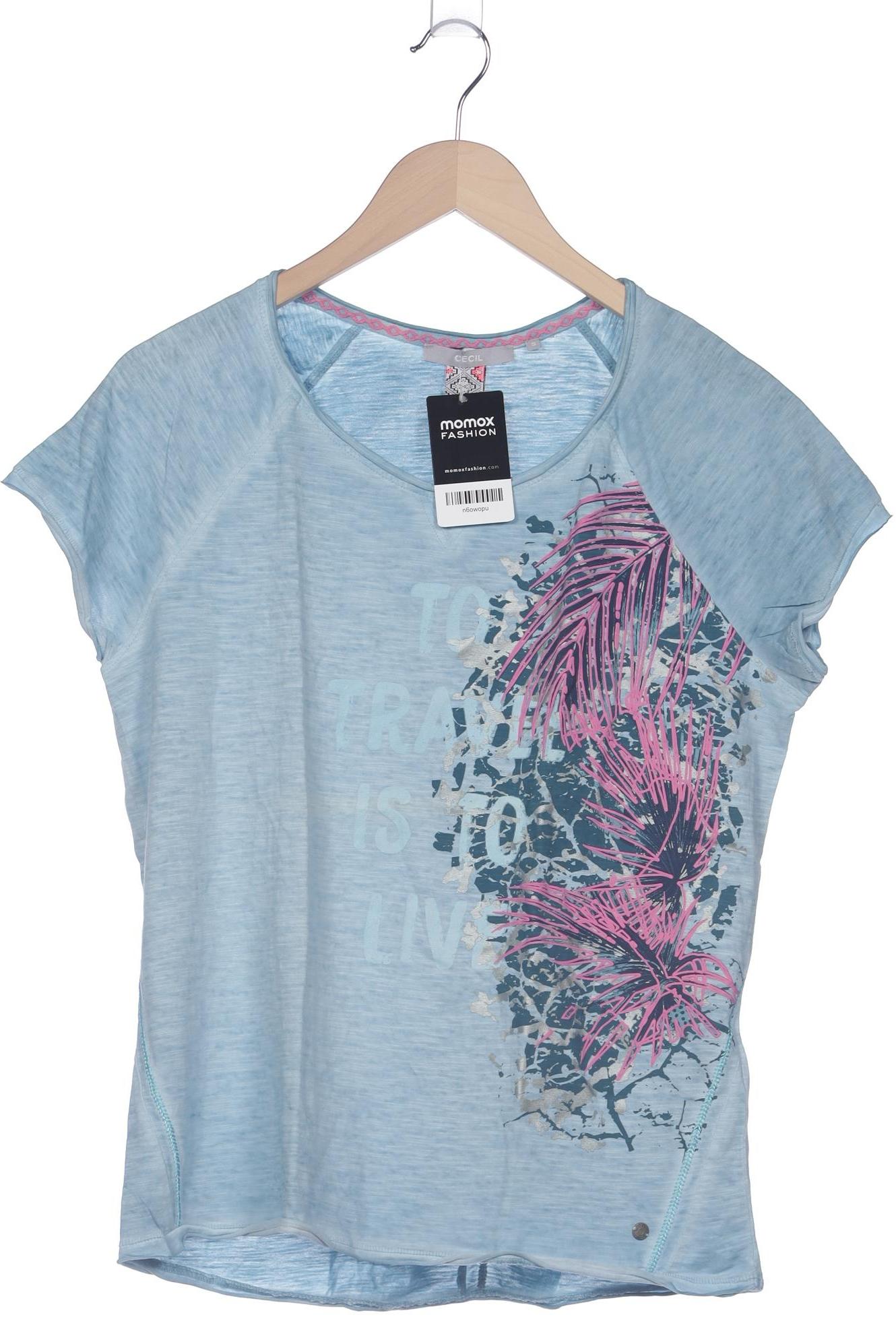 

Cecil Damen T-Shirt, blau, Gr. 36