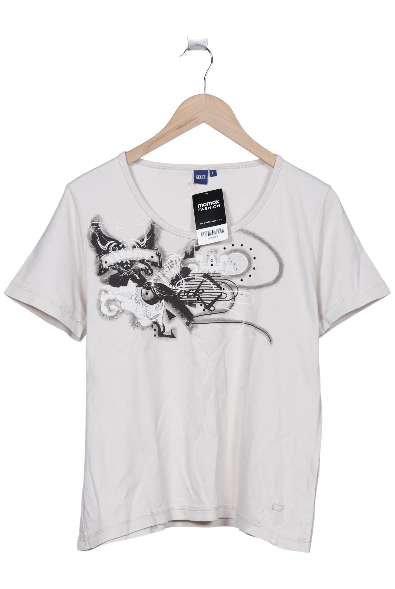 

Cecil Damen T-Shirt, beige, Gr. 42