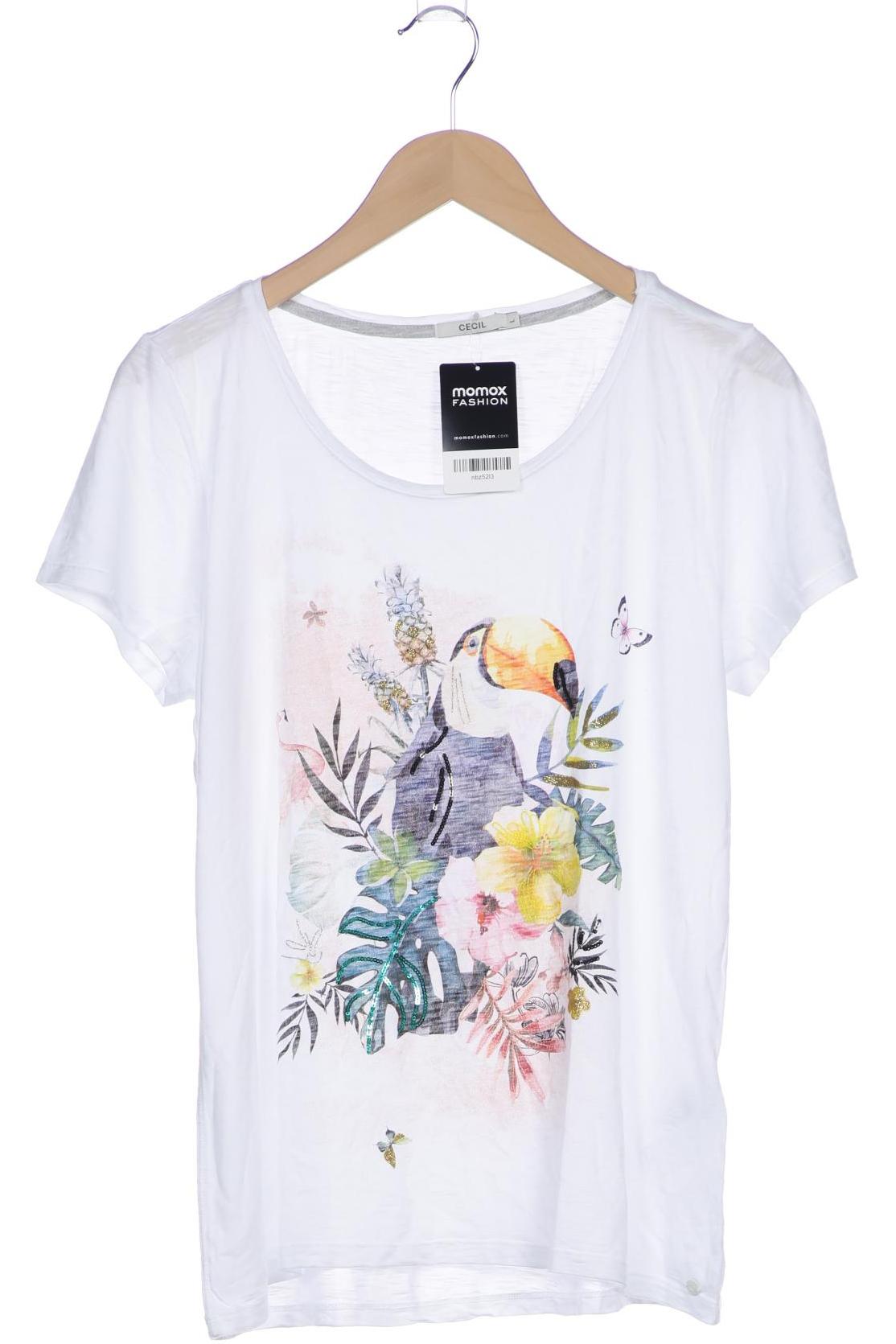 

Cecil Damen T-Shirt, weiß, Gr. 42
