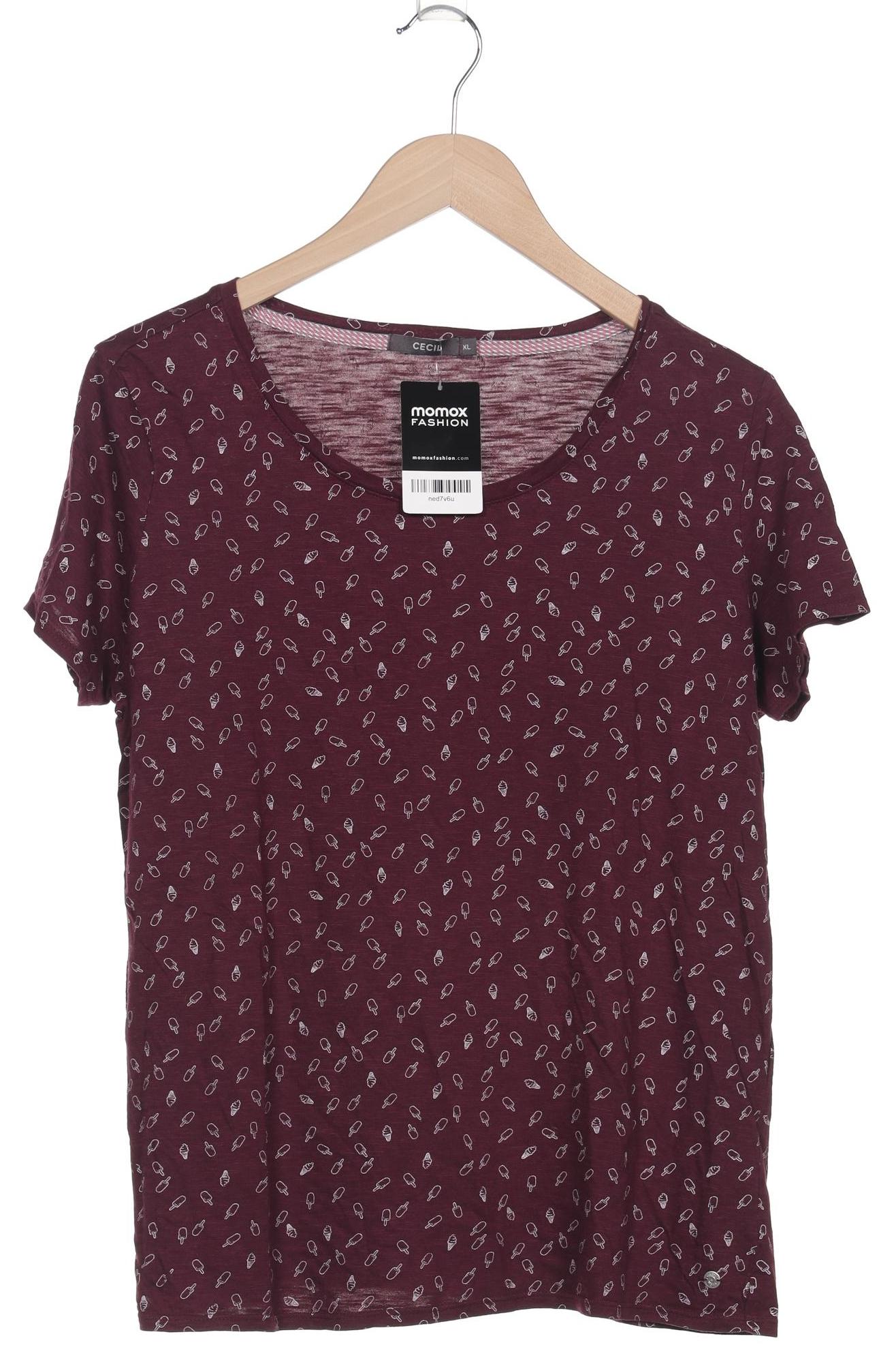 

Cecil Damen T-Shirt, bordeaux, Gr. 44