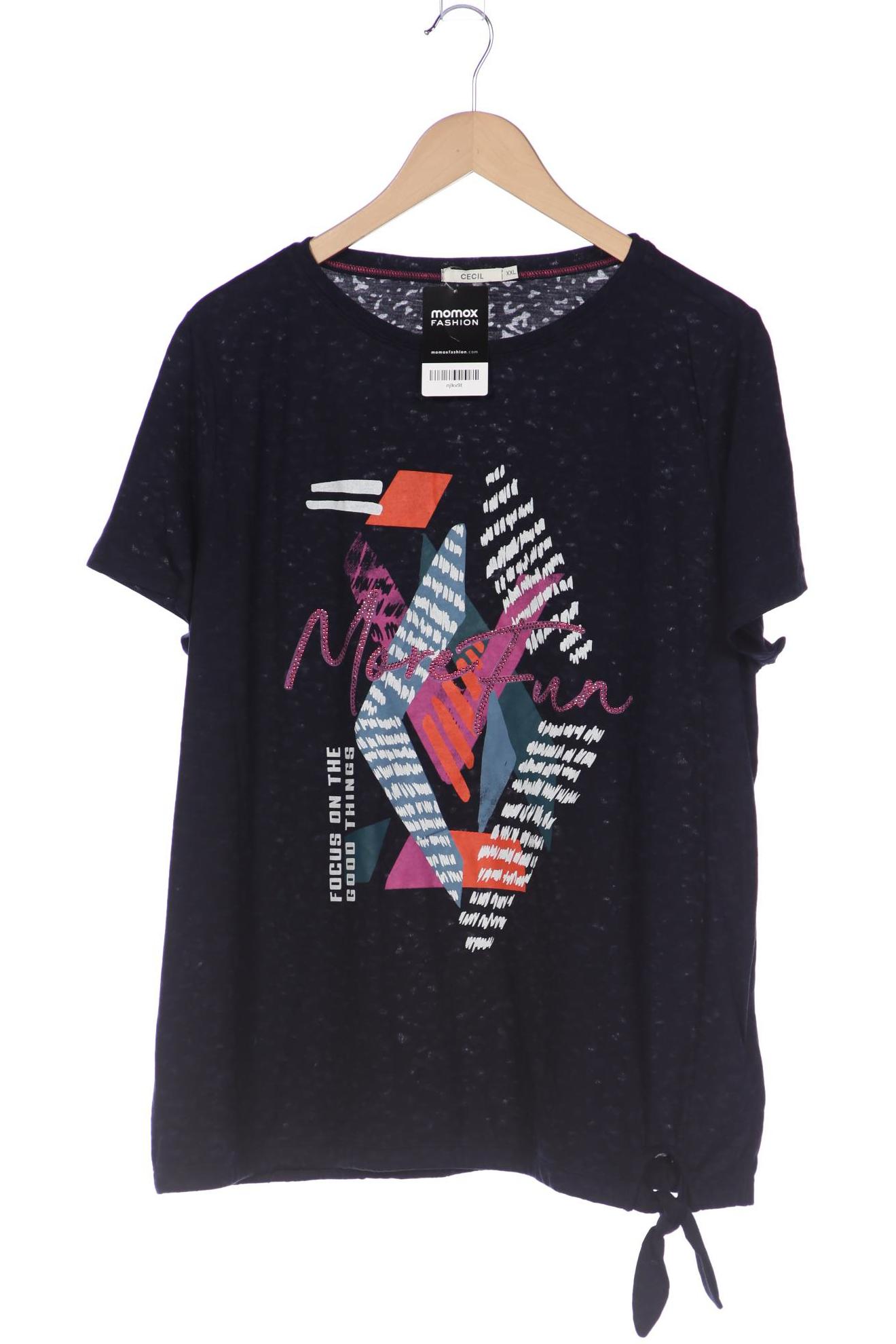

CECIL Damen T-Shirt, marineblau