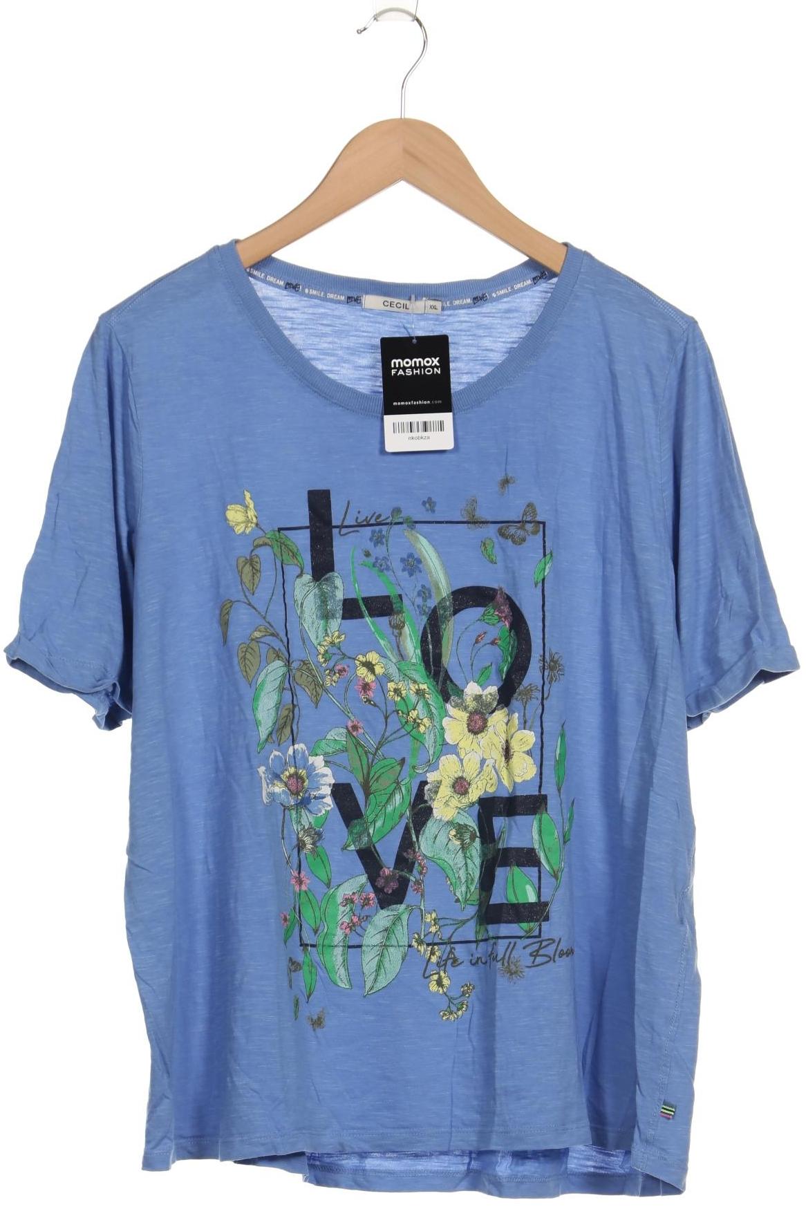 

Cecil Damen T-Shirt, blau, Gr. 46