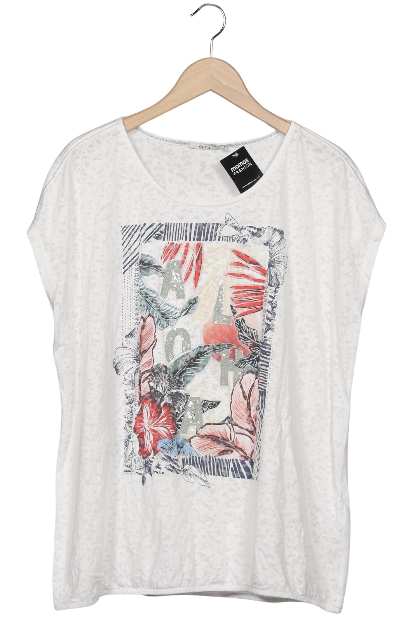 

Cecil Damen T-Shirt, weiß, Gr. 46