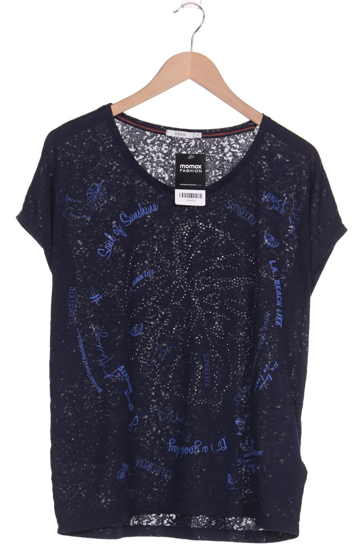

CECIL Damen T-Shirt, marineblau