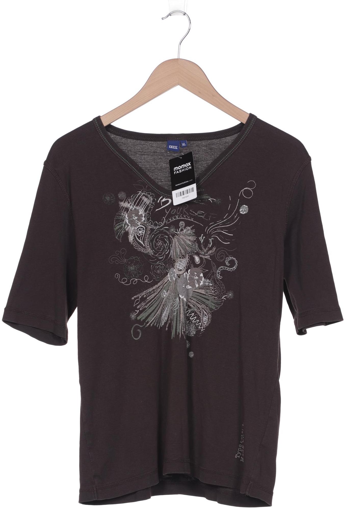 

CECIL Damen T-Shirt, braun