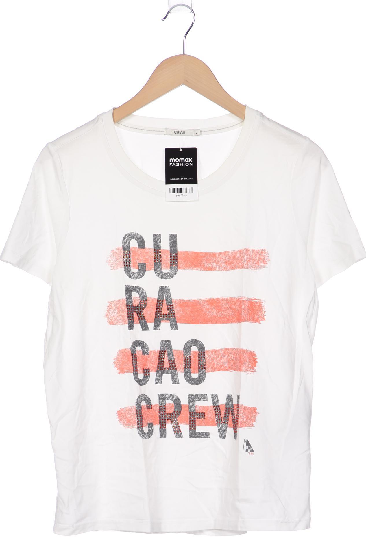 

Cecil Damen T-Shirt, weiß, Gr. 42