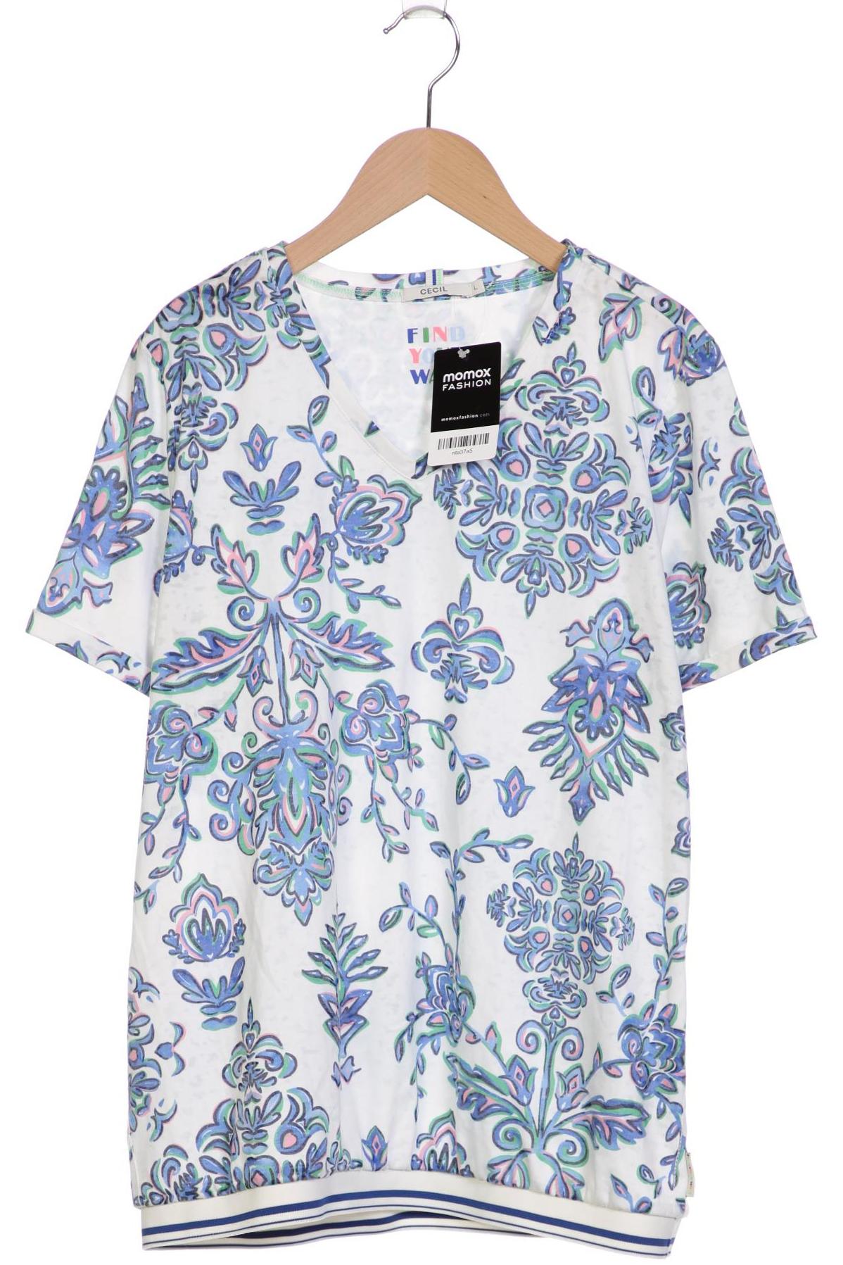 

Cecil Damen T-Shirt, blau, Gr. 42