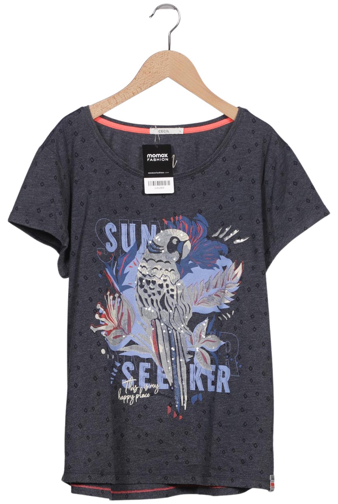 

Cecil Damen T-Shirt, marineblau, Gr. 42
