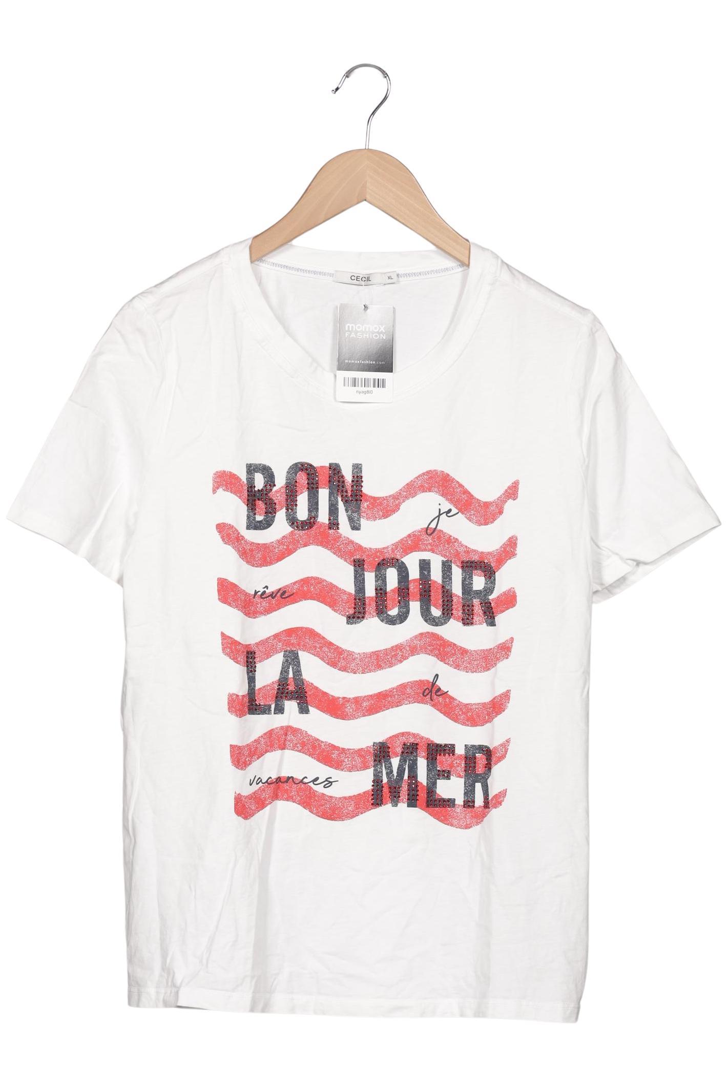 

Cecil Damen T-Shirt, weiß, Gr. 44