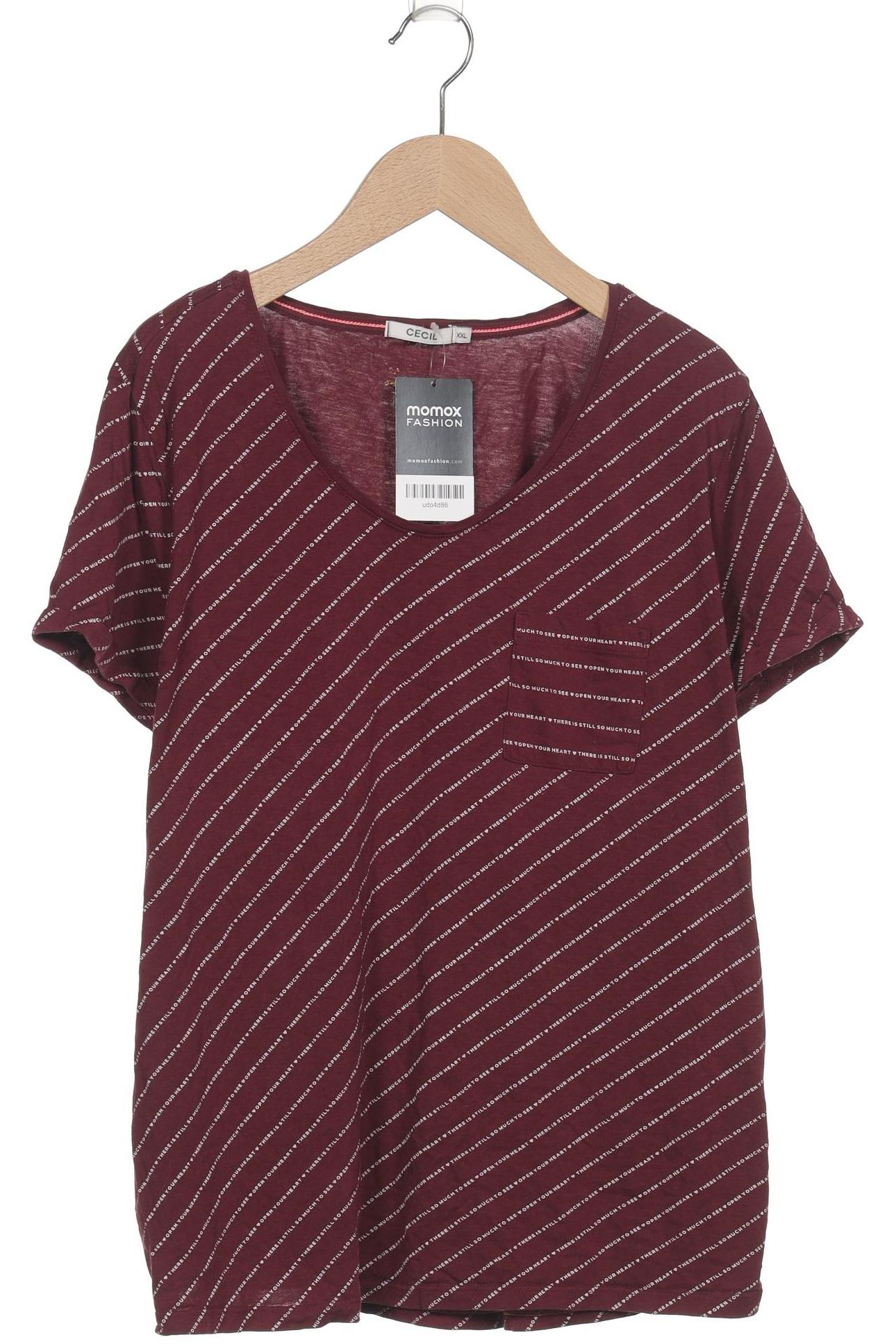 

Cecil Damen T-Shirt, bordeaux, Gr. 46