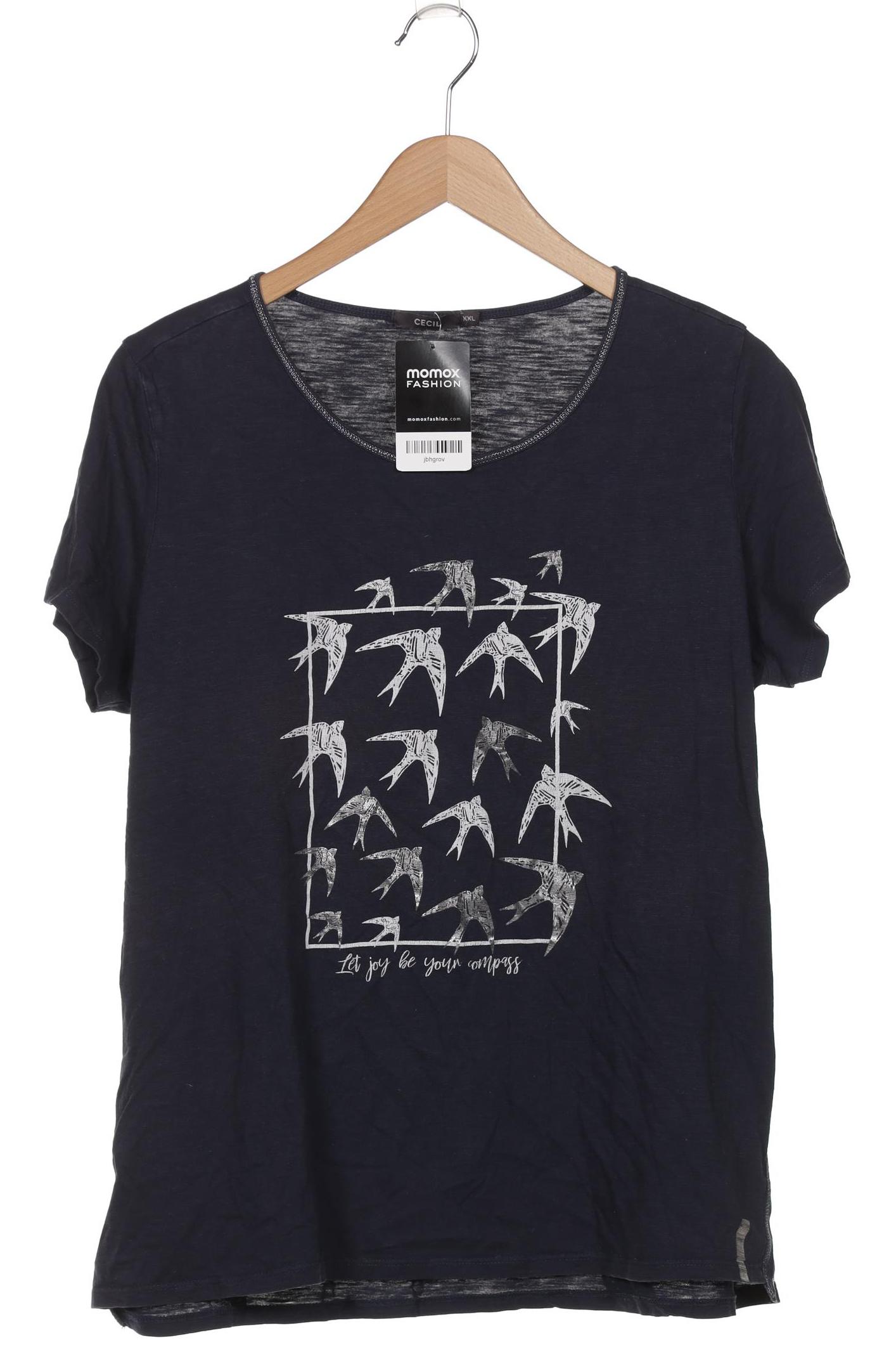 

Cecil Damen T-Shirt, marineblau, Gr. 46