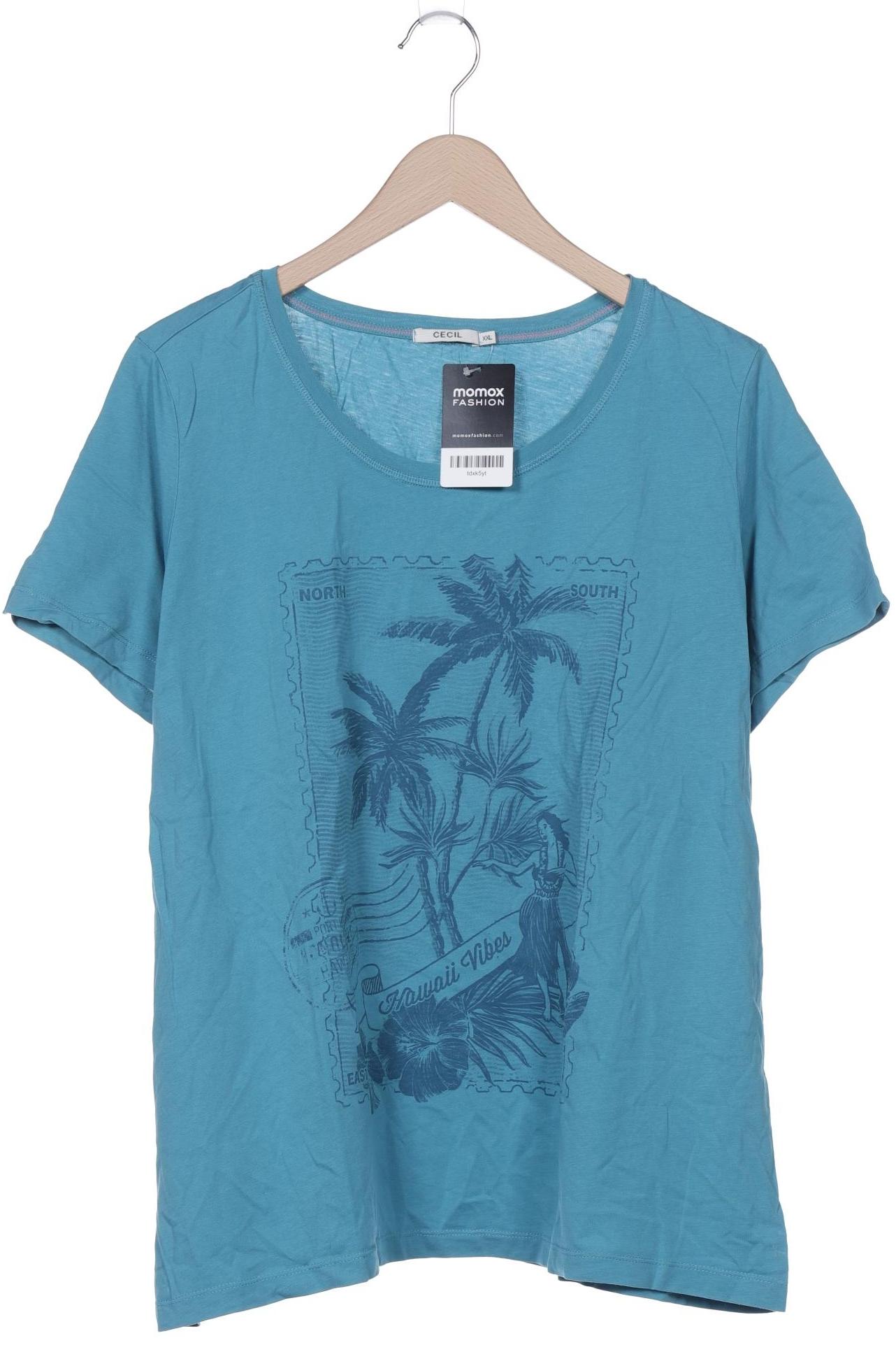 

Cecil Damen T-Shirt, blau, Gr. 46