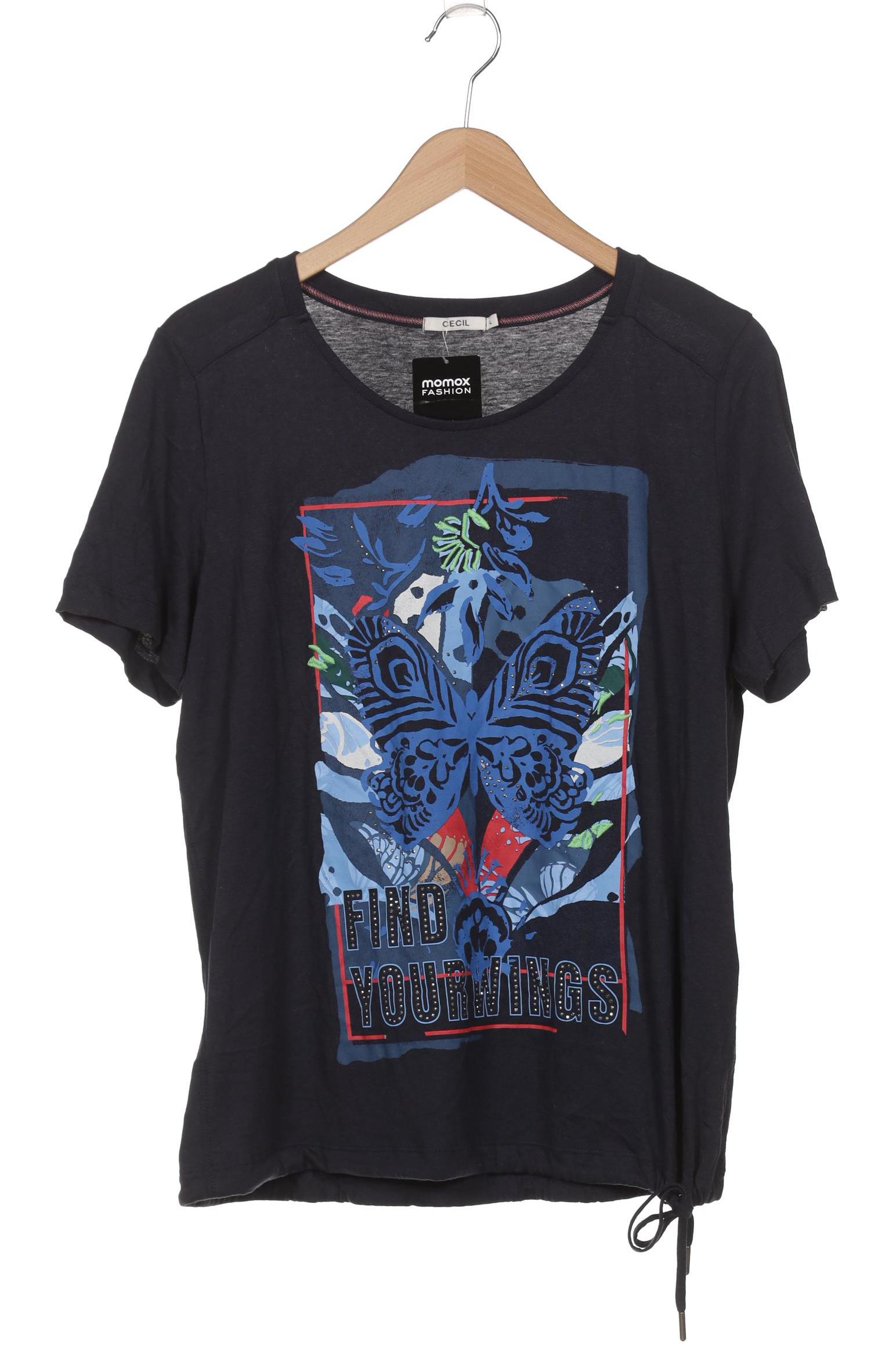 

Cecil Damen T-Shirt, marineblau, Gr. 42