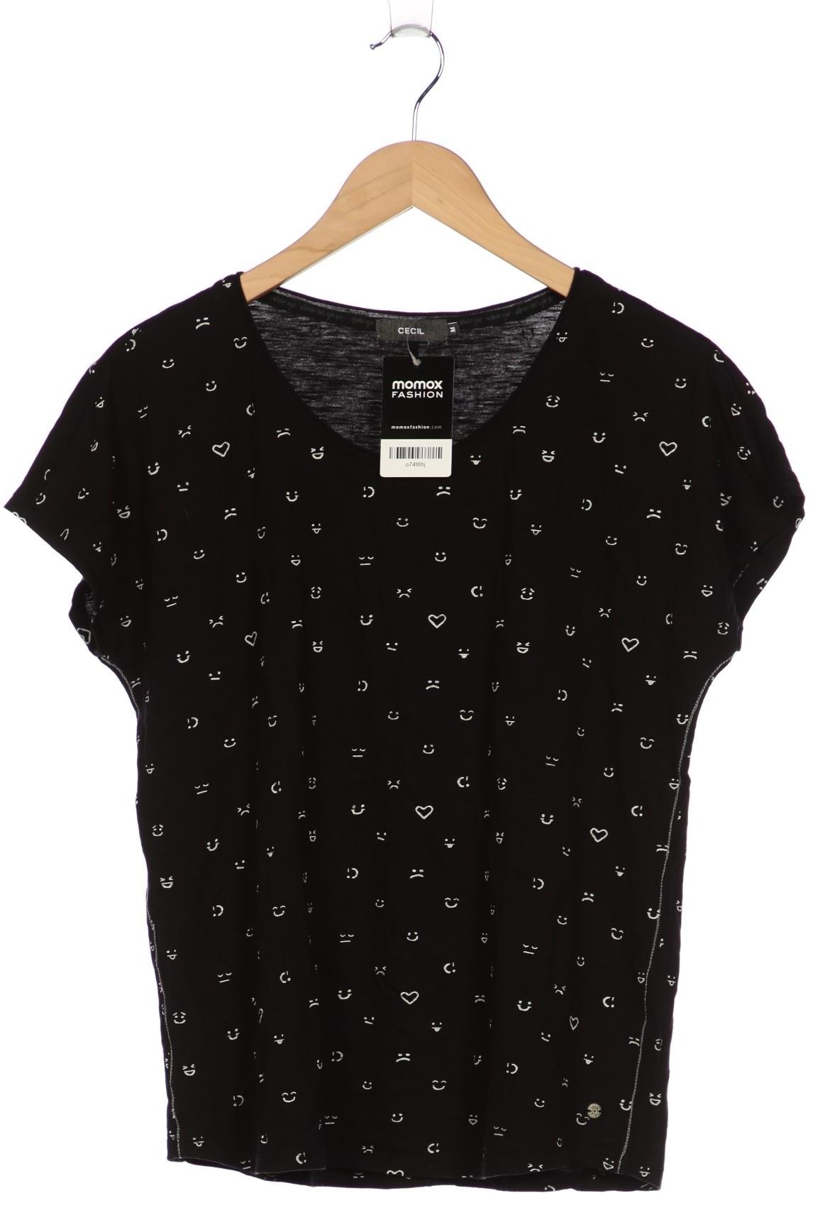 

Cecil Damen T-Shirt, schwarz, Gr. 38