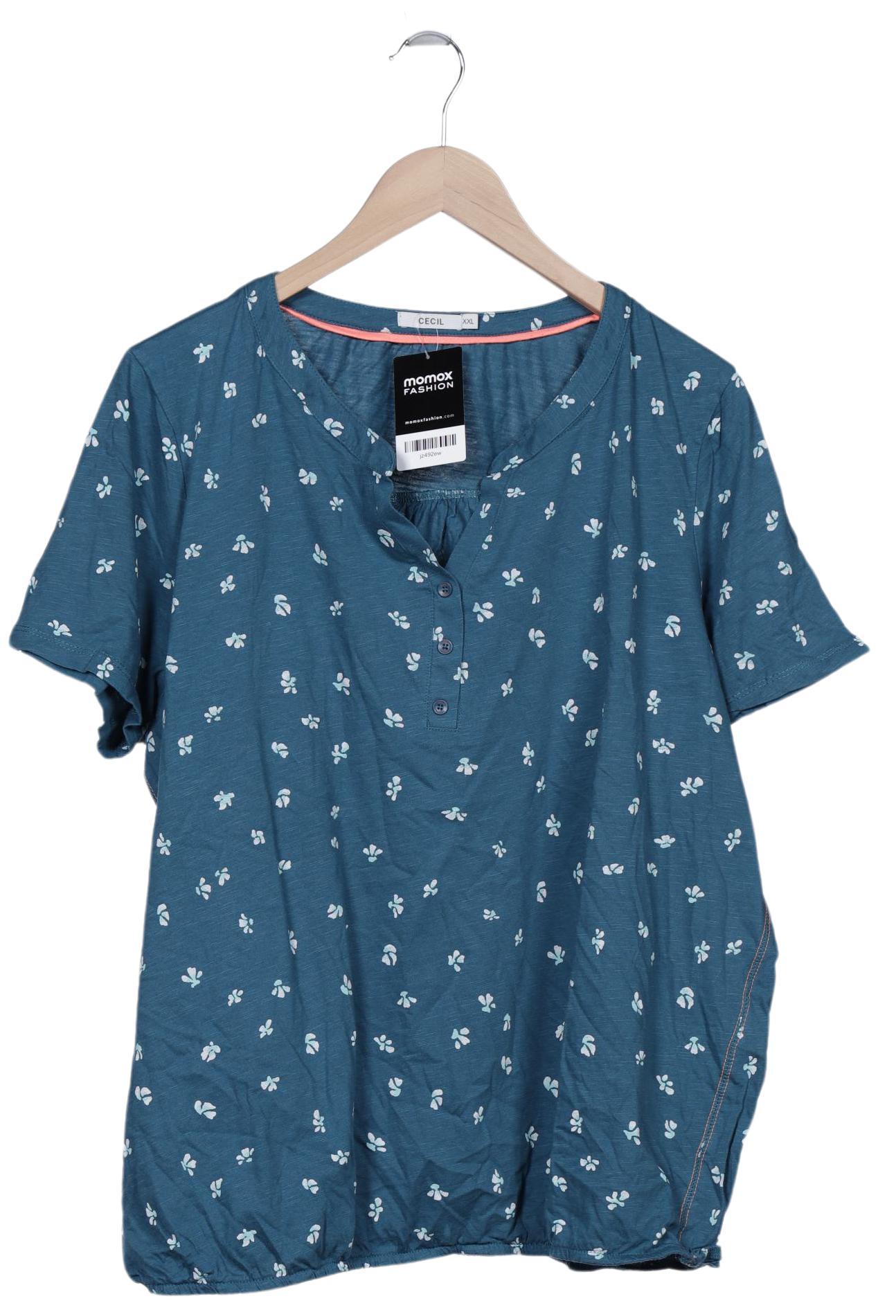 

Cecil Damen T-Shirt, blau, Gr. 46