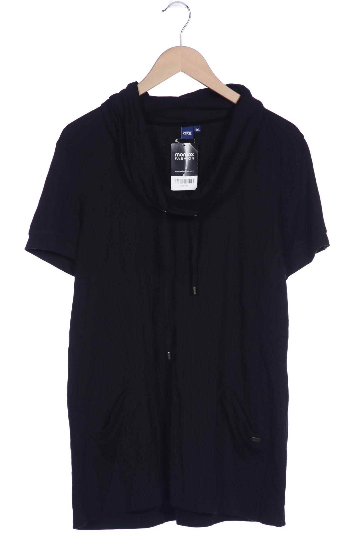 

CECIL Damen T-Shirt, schwarz