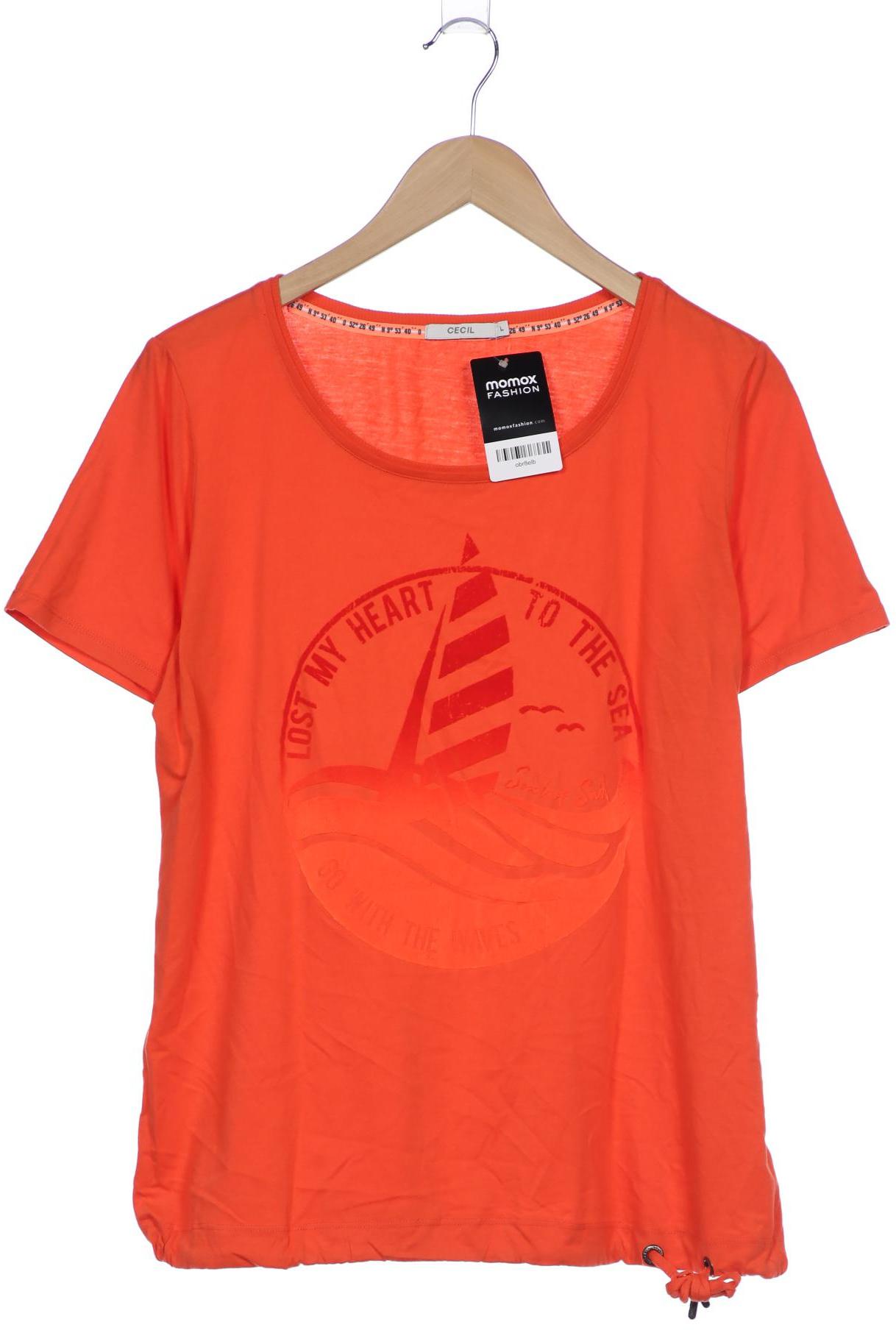 

Cecil Damen T-Shirt, orange, Gr. 42