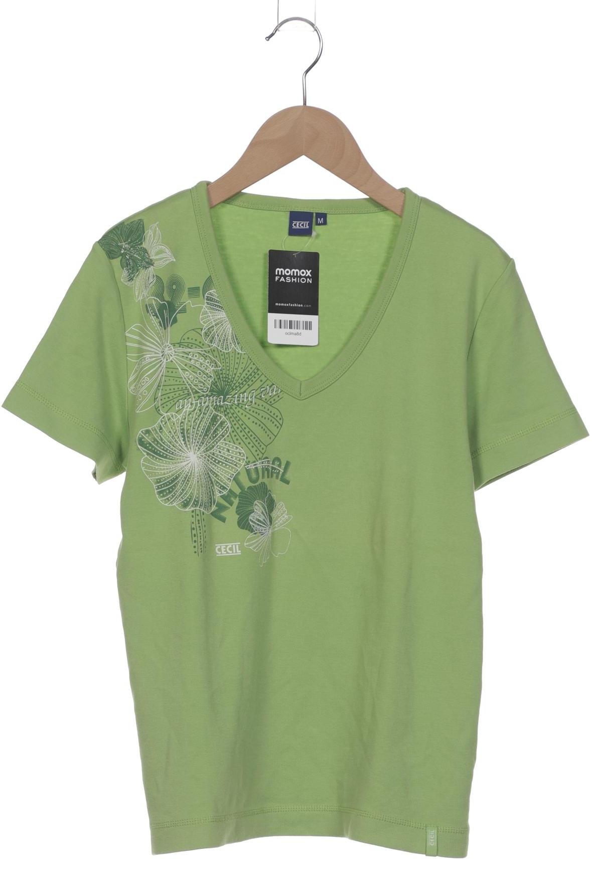

Cecil Damen T-Shirt, hellgrün, Gr. 38