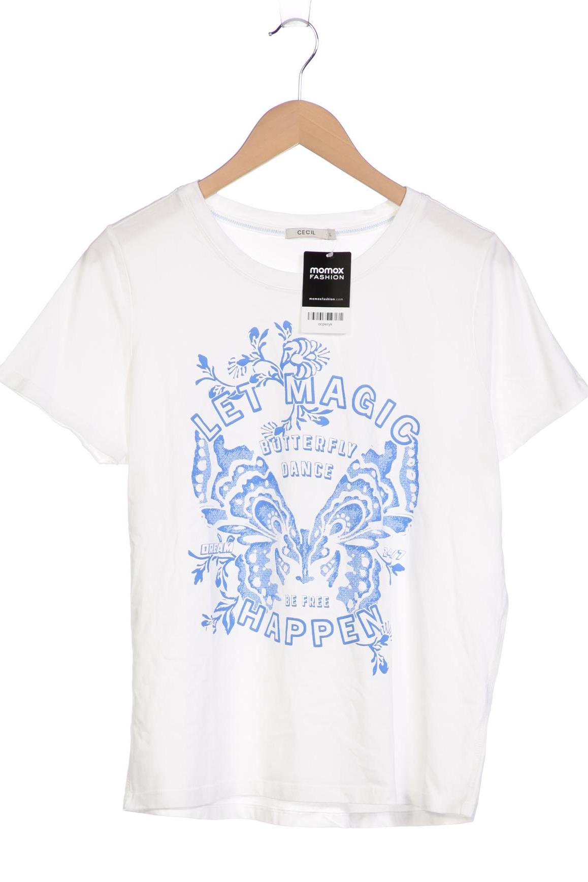

Cecil Damen T-Shirt, weiß, Gr. 42