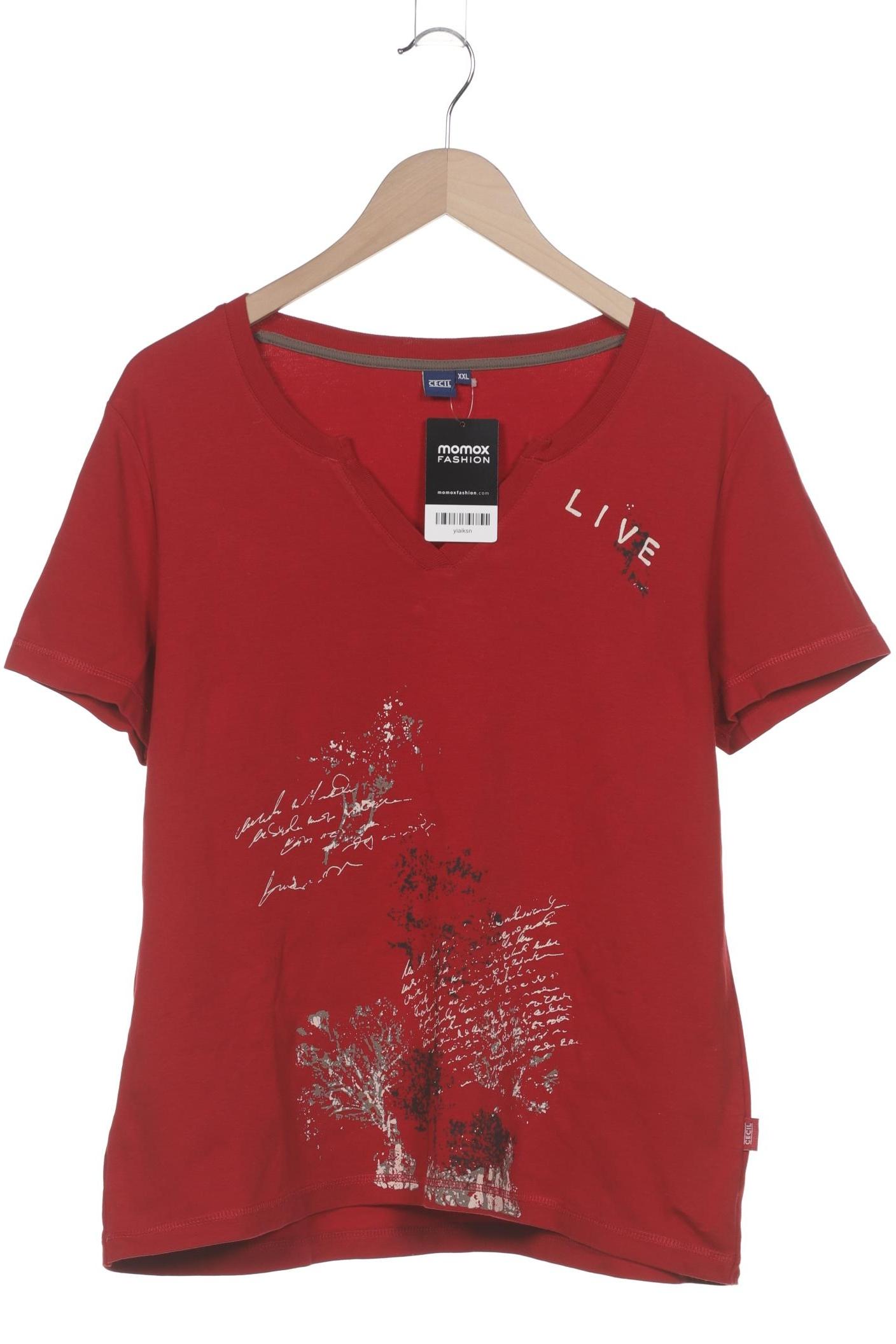 

Cecil Damen T-Shirt, rot, Gr. 46