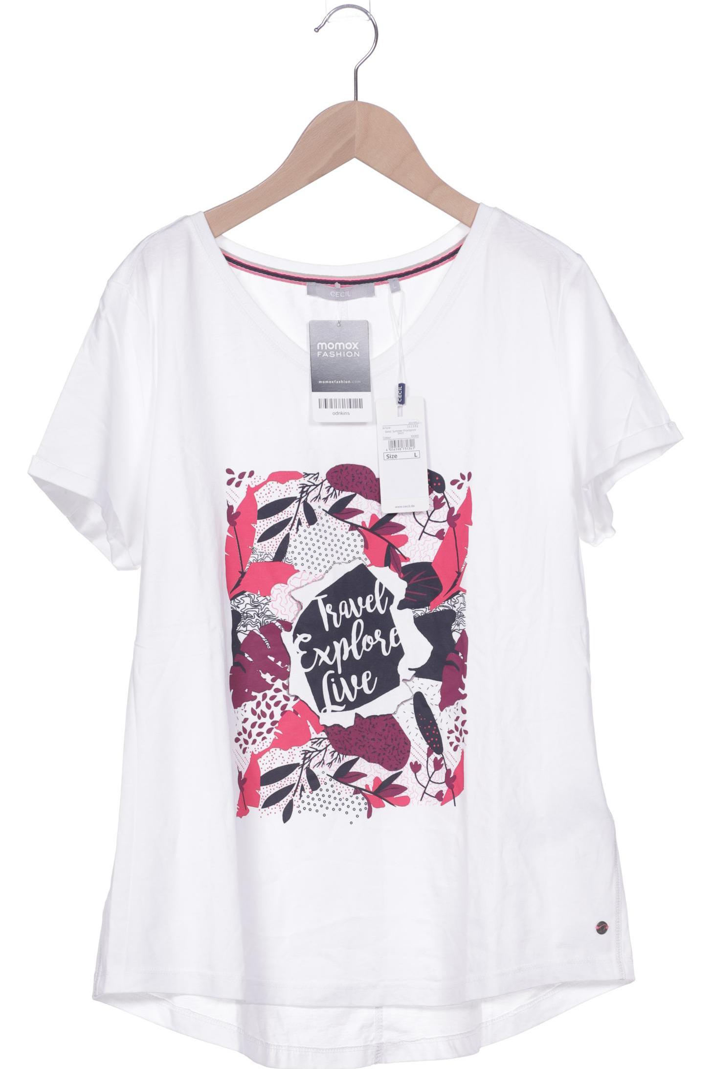 

CECIL Damen T-Shirt, weiß
