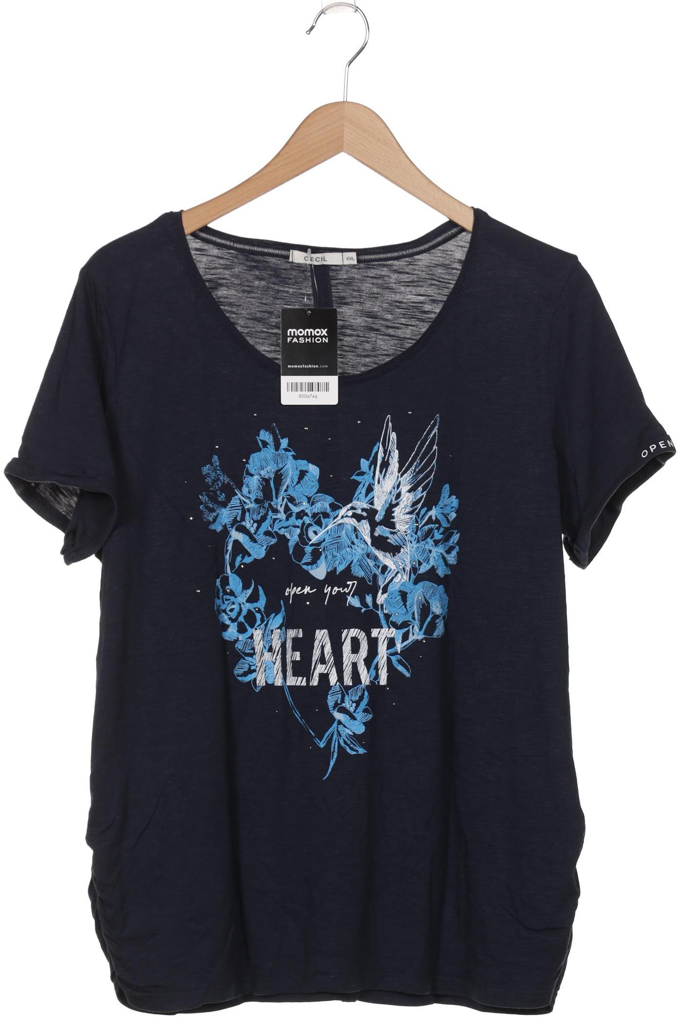 

Cecil Damen T-Shirt, marineblau, Gr. 46