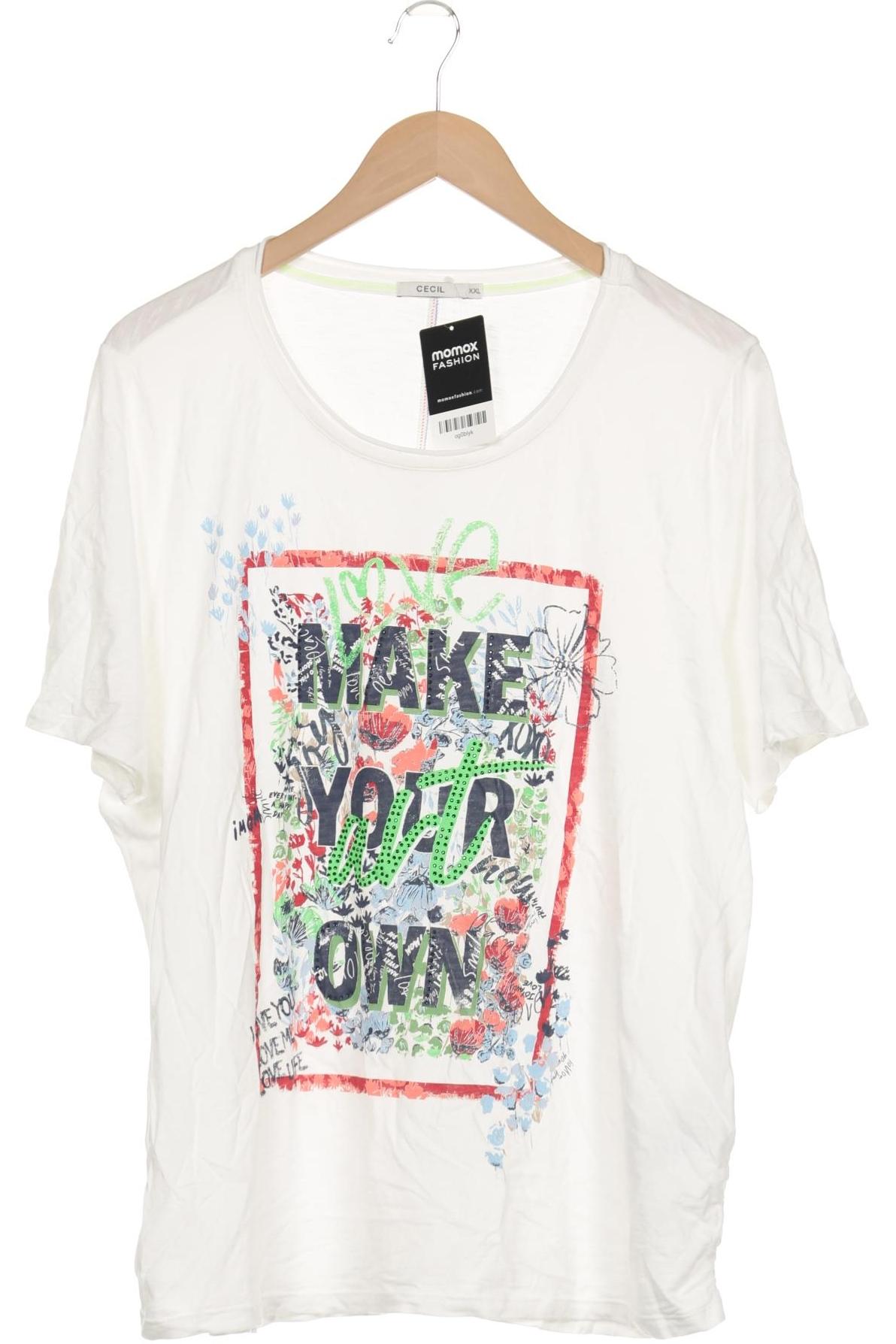 

Cecil Damen T-Shirt, weiß, Gr. 46