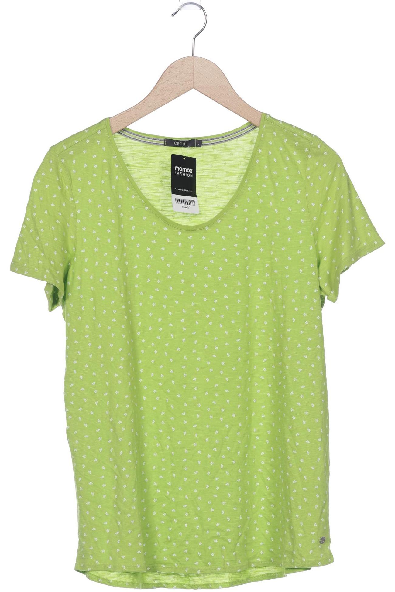 

Cecil Damen T-Shirt, hellgrün, Gr. 42