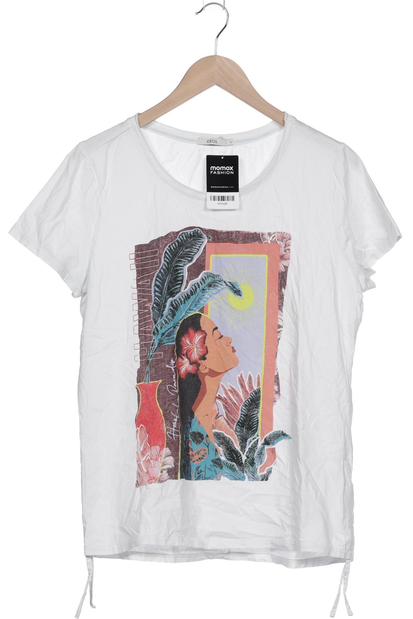 

Cecil Damen T-Shirt, weiß, Gr. 42