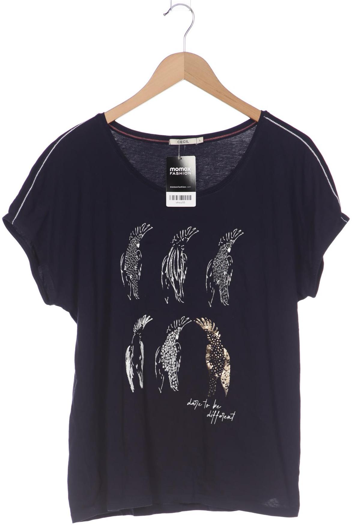 

Cecil Damen T-Shirt, marineblau, Gr. 42
