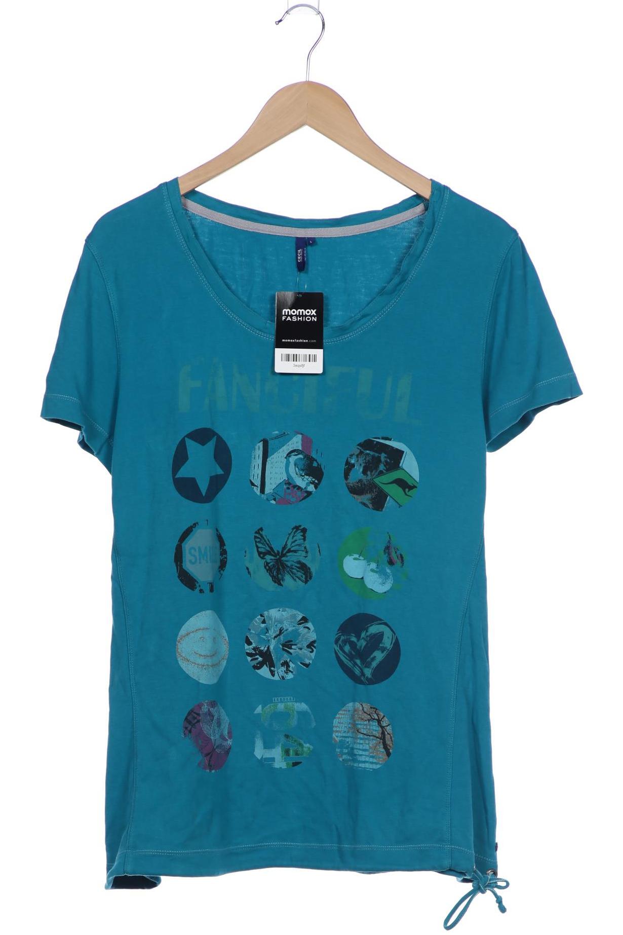 

Cecil Damen T-Shirt, blau, Gr. 42