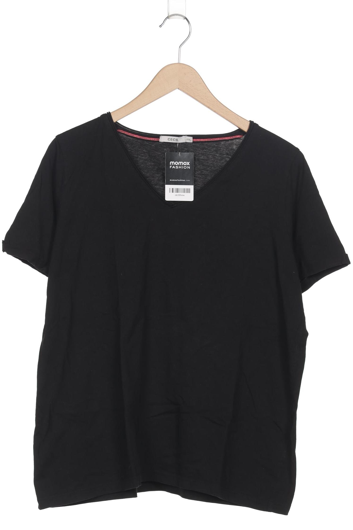 

Cecil Damen T-Shirt, schwarz, Gr. 46