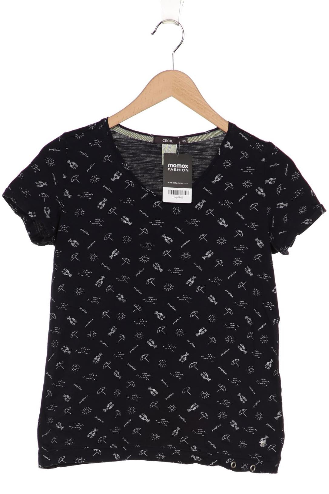 

Cecil Damen T-Shirt, marineblau, Gr. 34