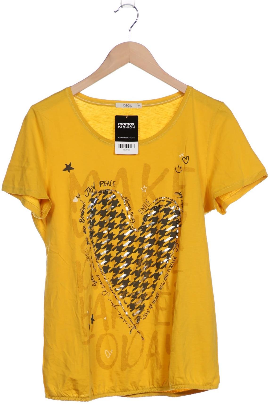 

Cecil Damen T-Shirt, gelb, Gr. 38