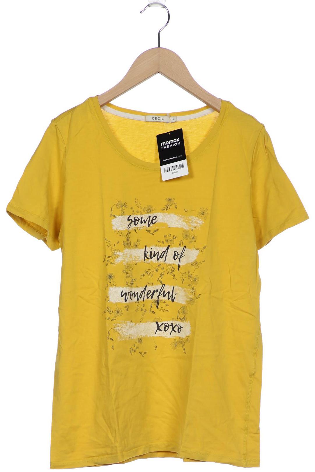 

CECIL Damen T-Shirt, gelb