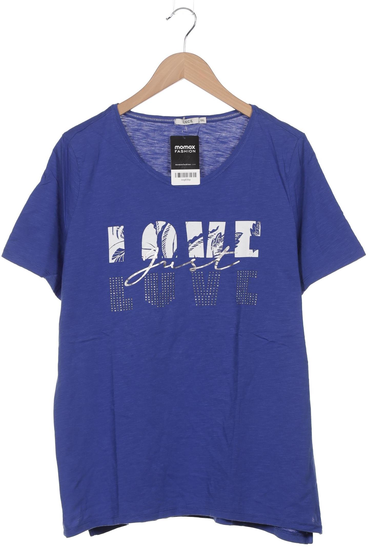 

Cecil Damen T-Shirt, blau, Gr. 46