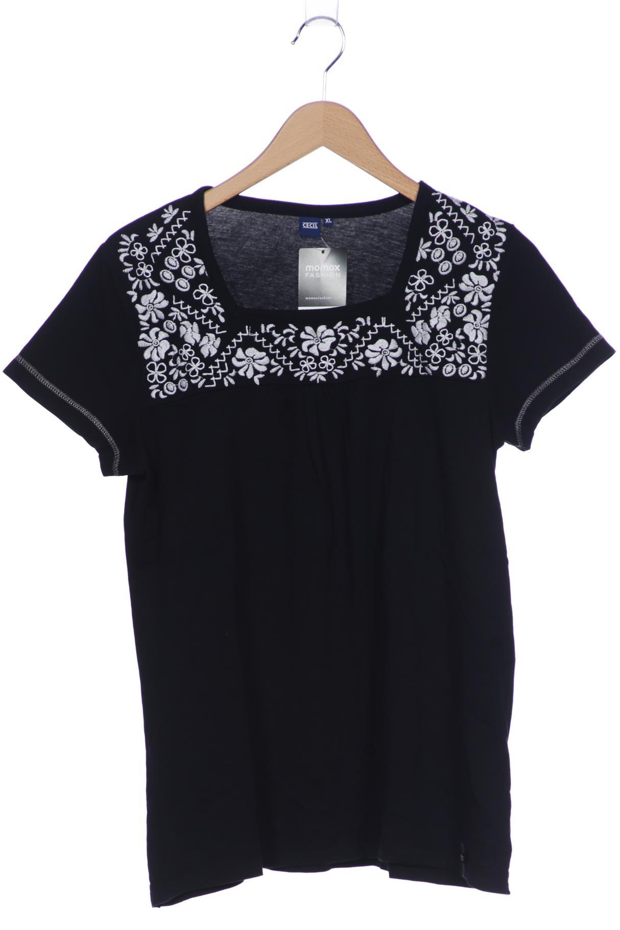 

Cecil Damen T-Shirt, schwarz, Gr. 44