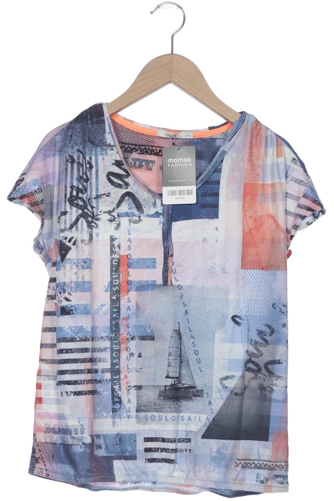 

Cecil Damen T-Shirt, blau, Gr. 34