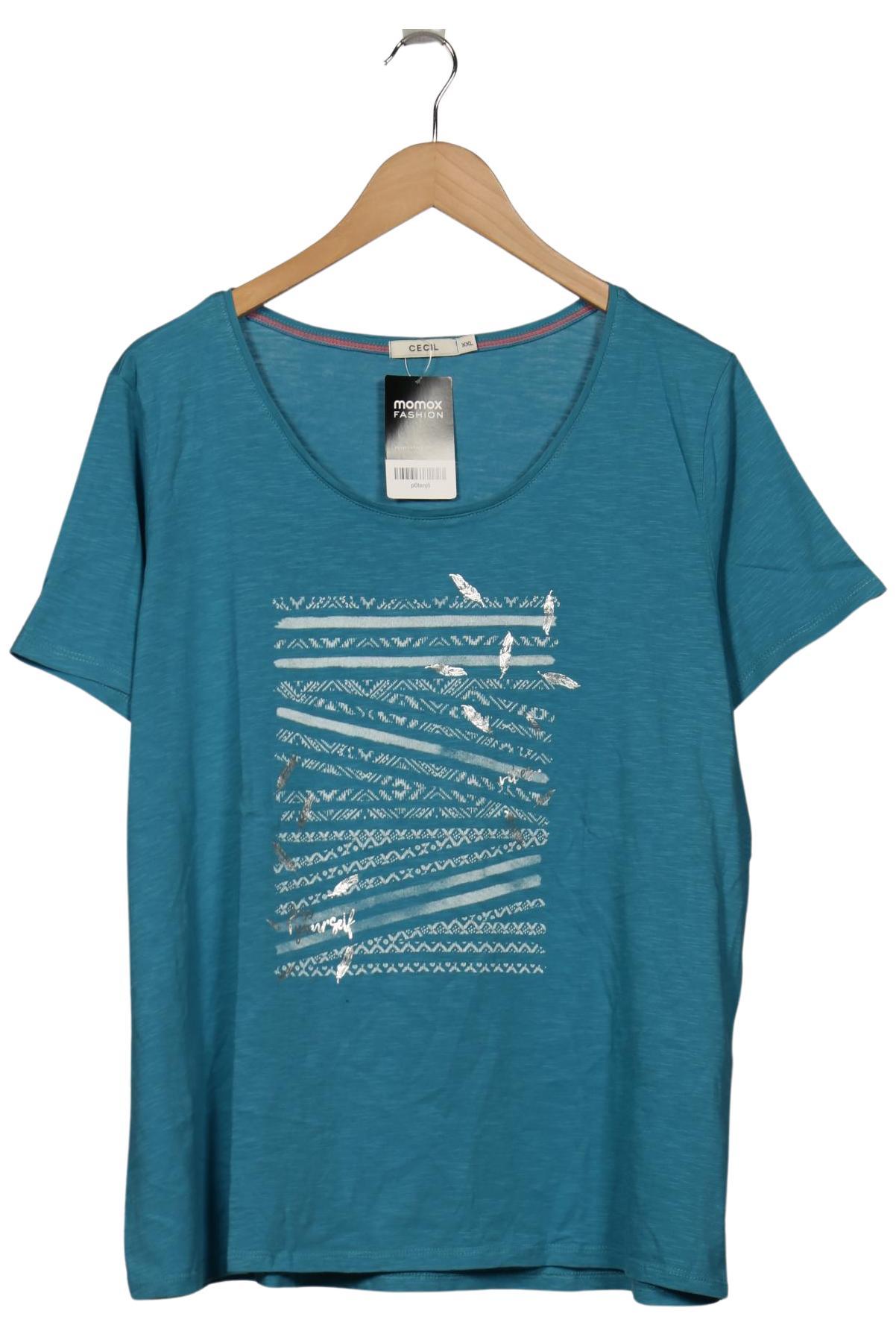 

Cecil Damen T-Shirt, blau, Gr. 46
