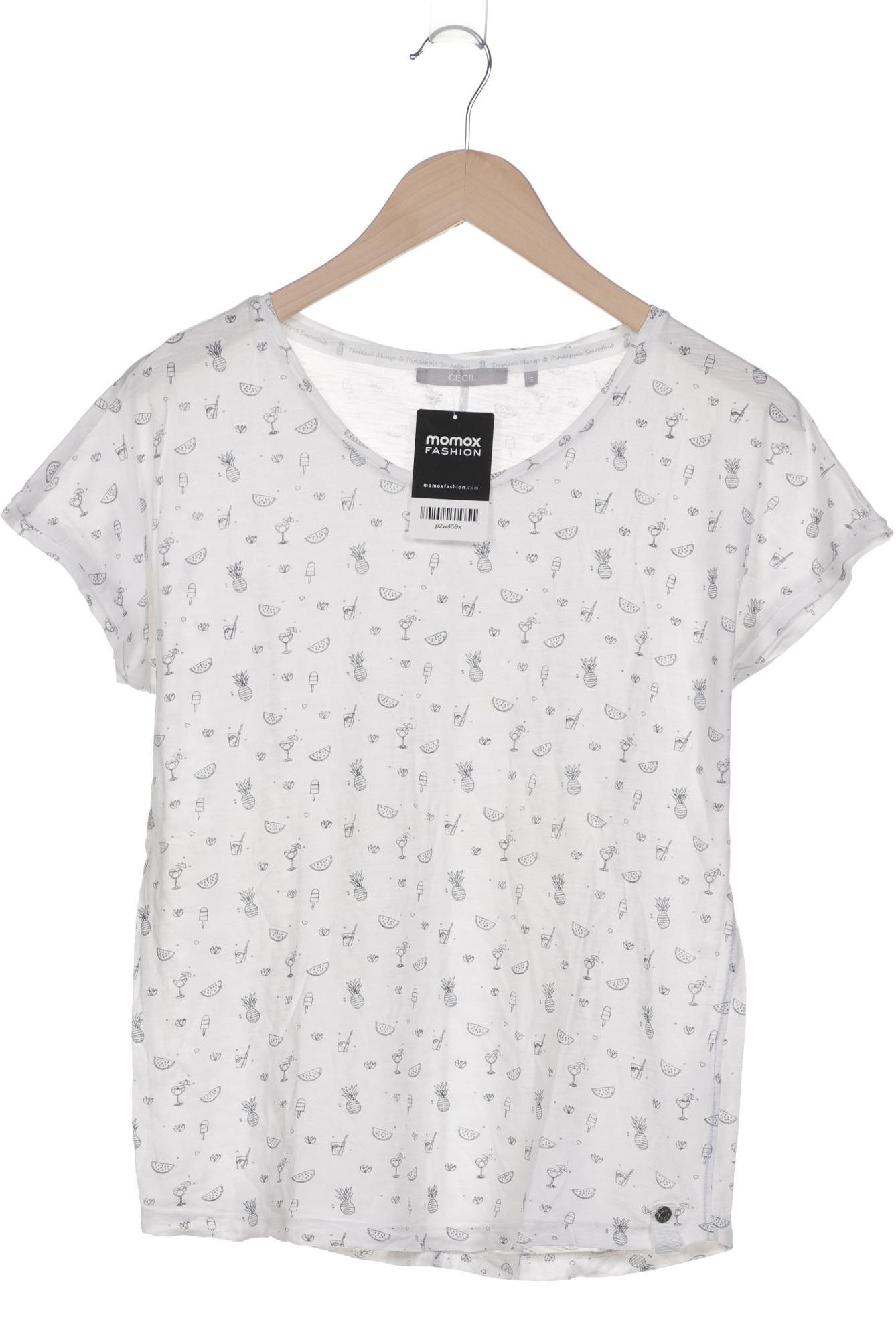 

Cecil Damen T-Shirt, weiß, Gr. 36