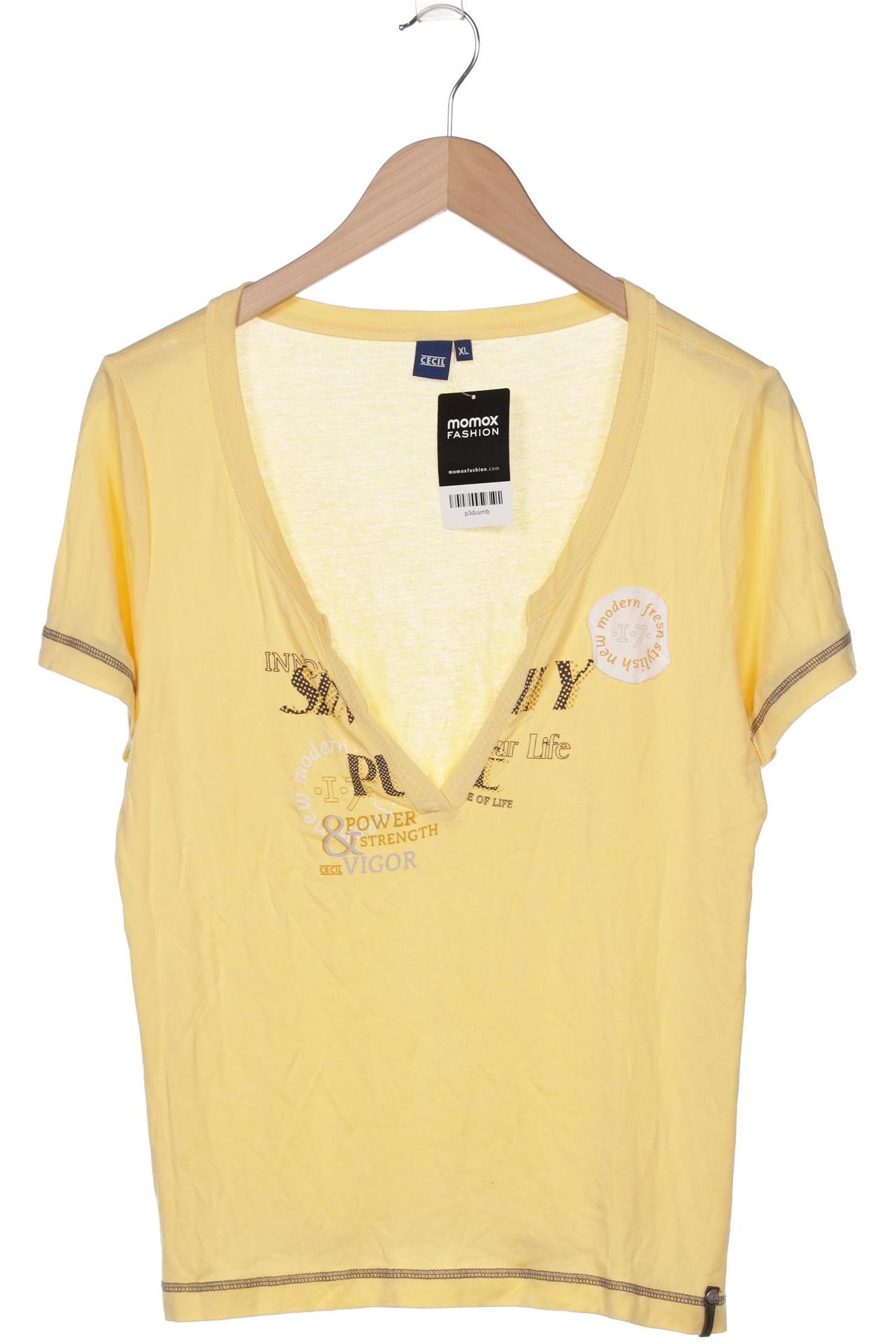 

Cecil Damen T-Shirt, gelb, Gr. 44
