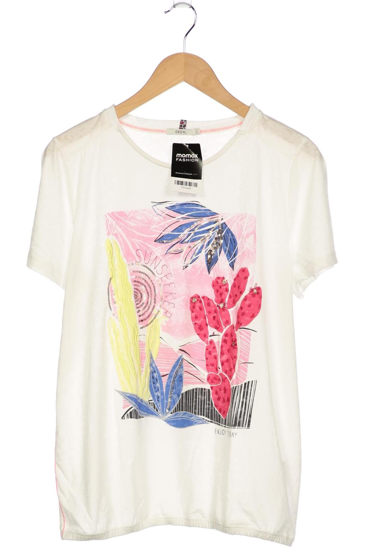 

Cecil Damen T-Shirt, weiß, Gr. 42
