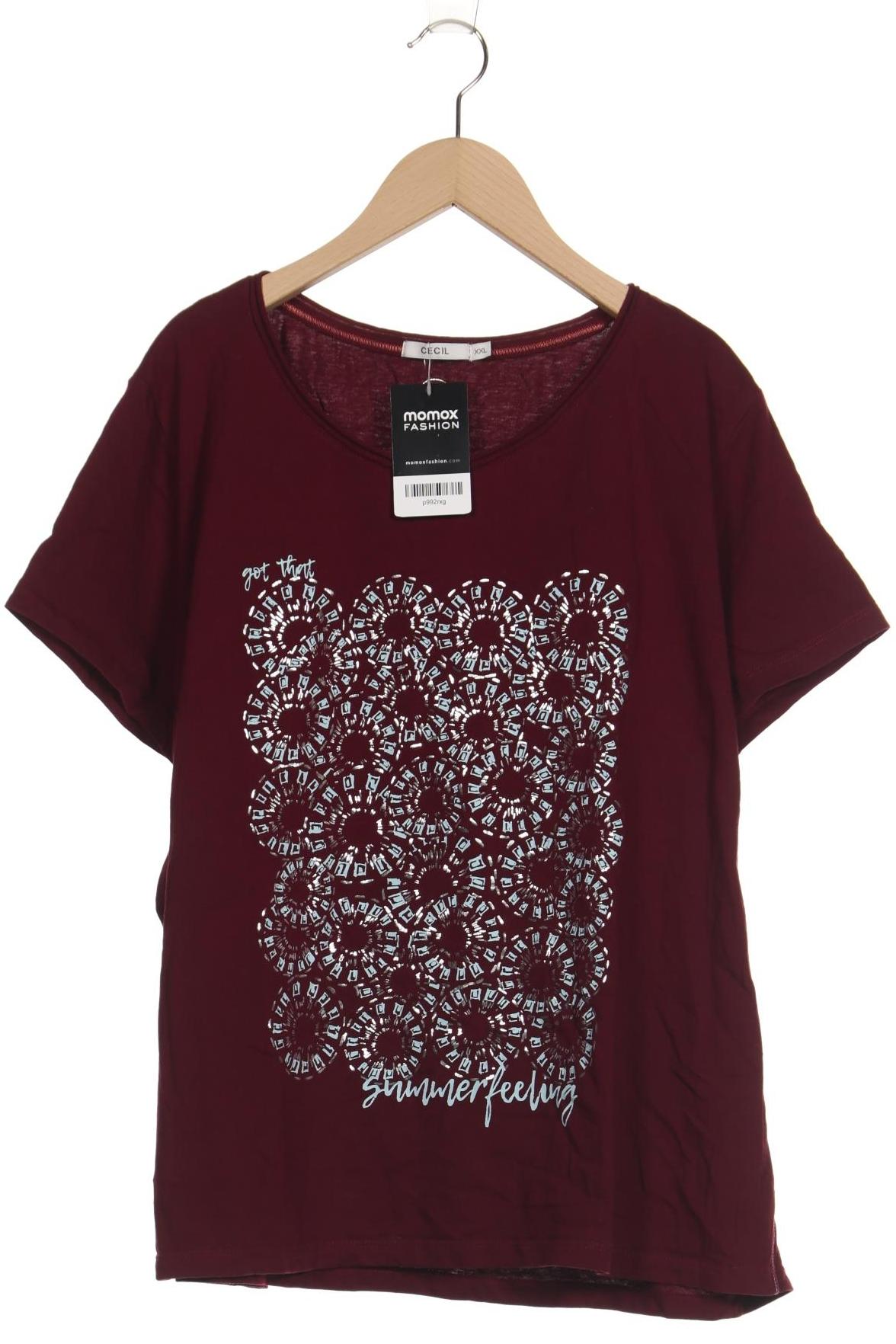 

Cecil Damen T-Shirt, bordeaux, Gr. 46
