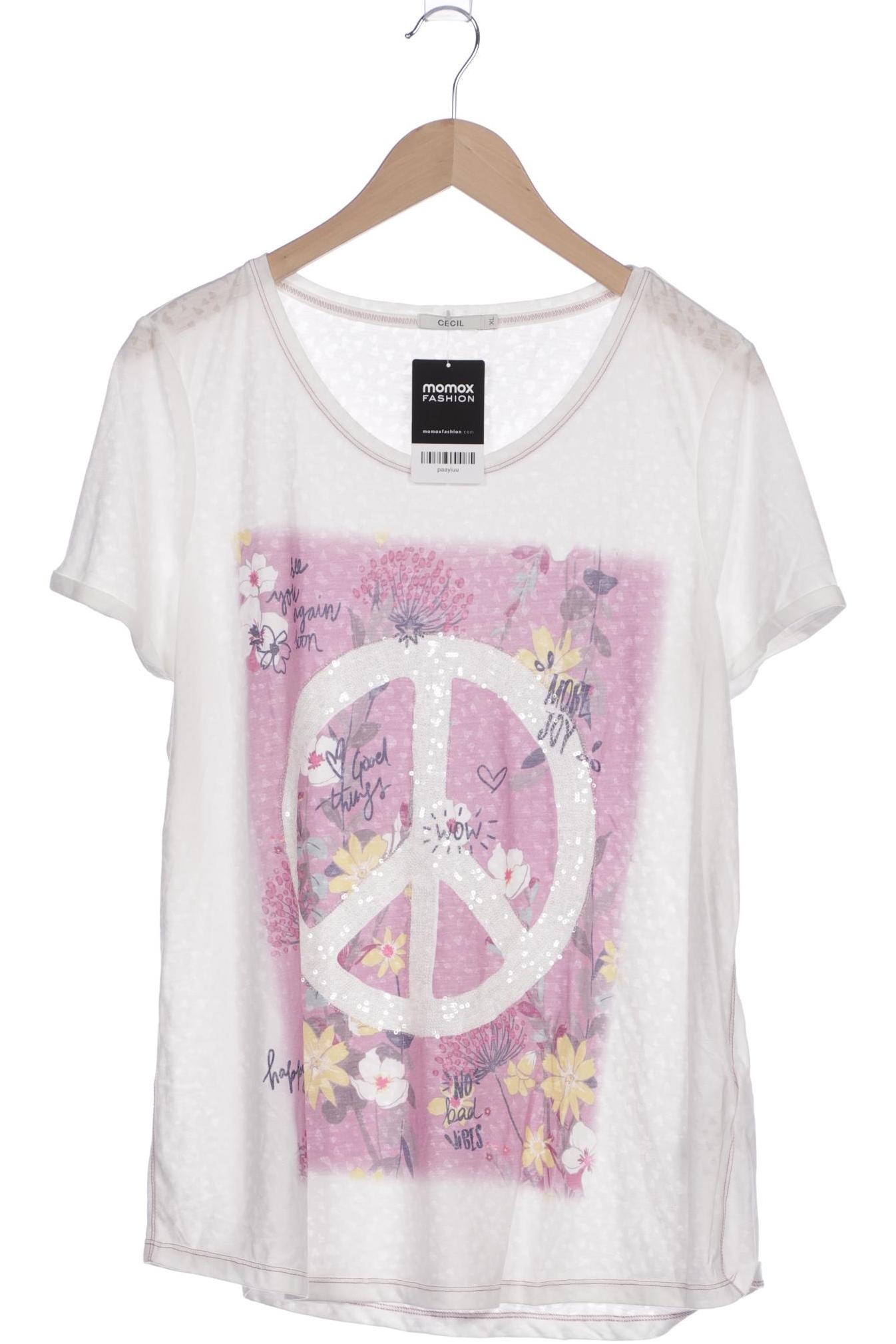 

Cecil Damen T-Shirt, weiß, Gr. 44